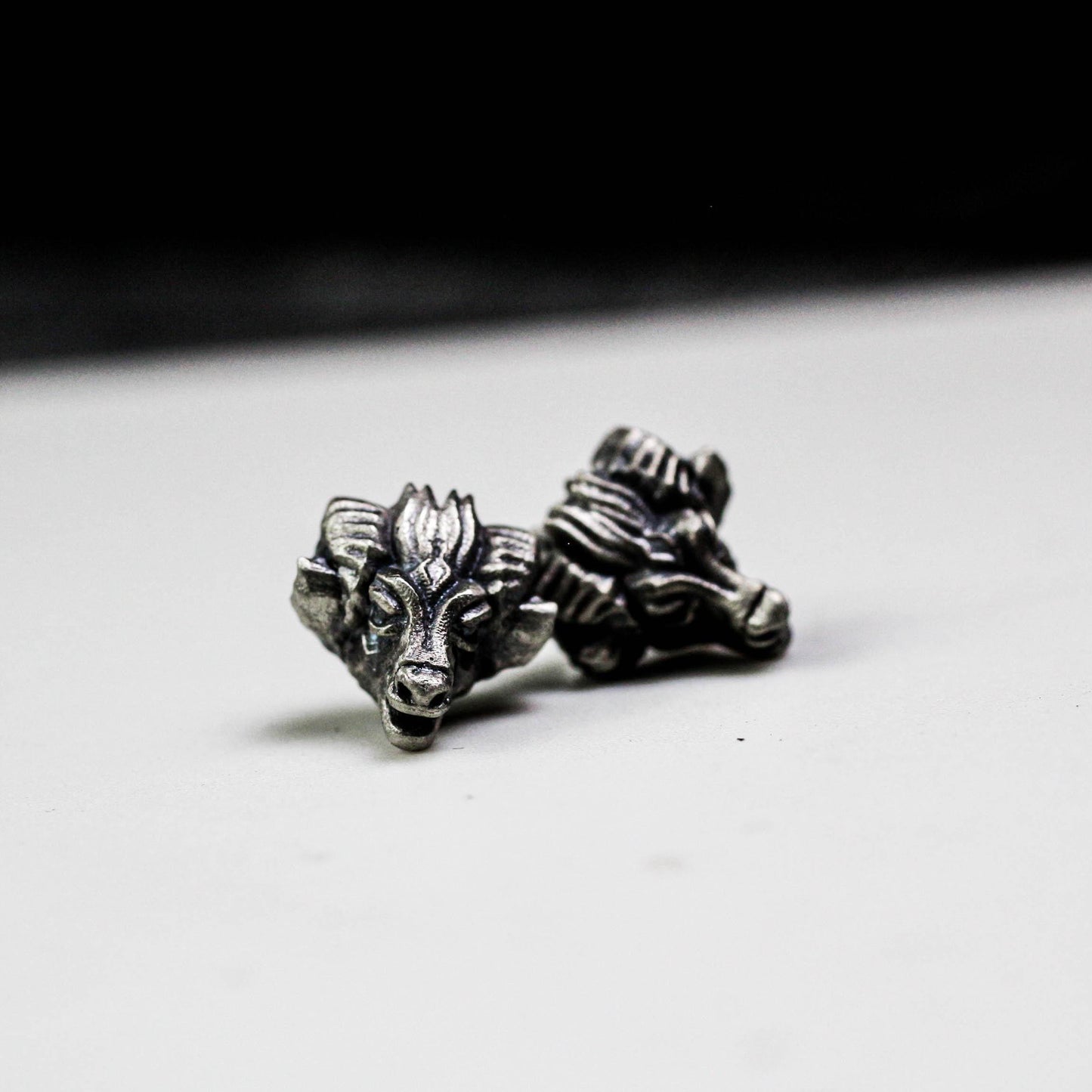 Ram Head Earrings - 925 Sterling Silver Handmade
