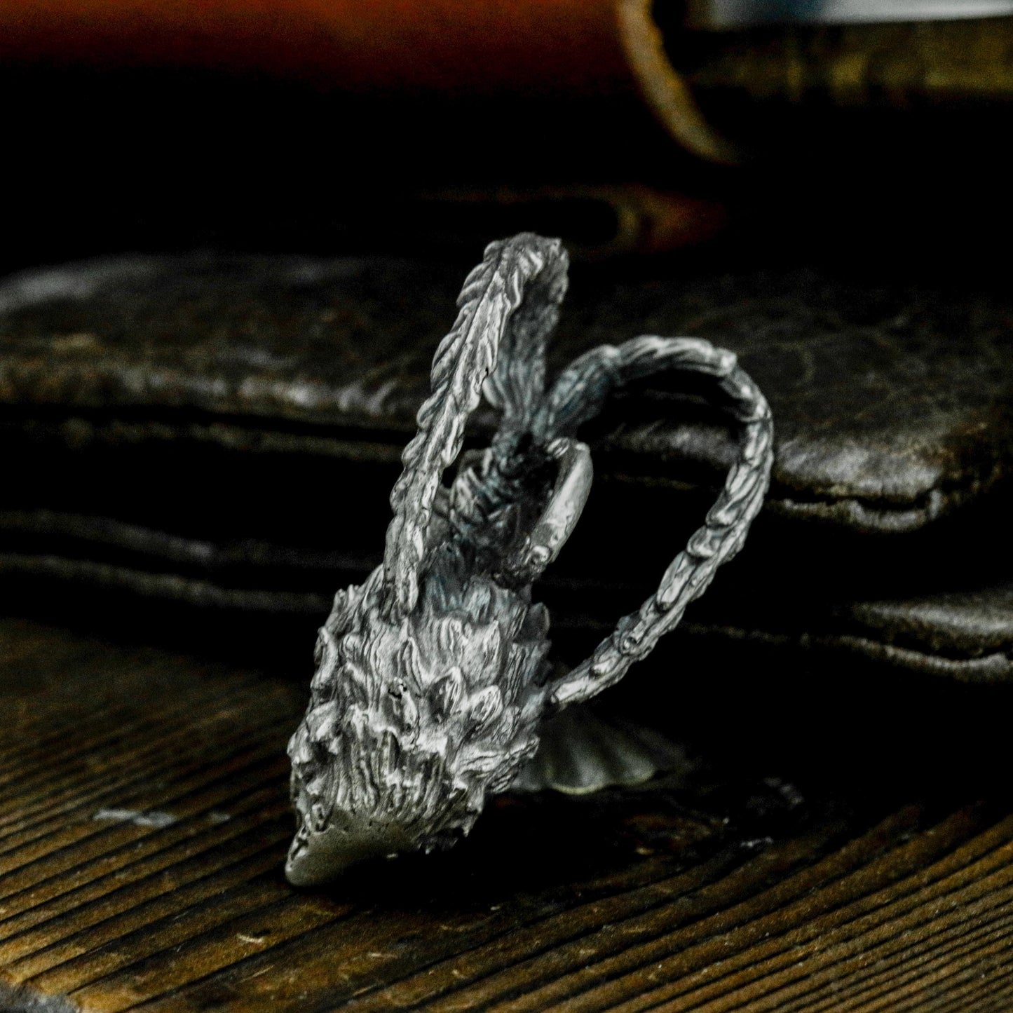 Angry Monkey King Skull Pendant - 925 Sterling Silver Handmade