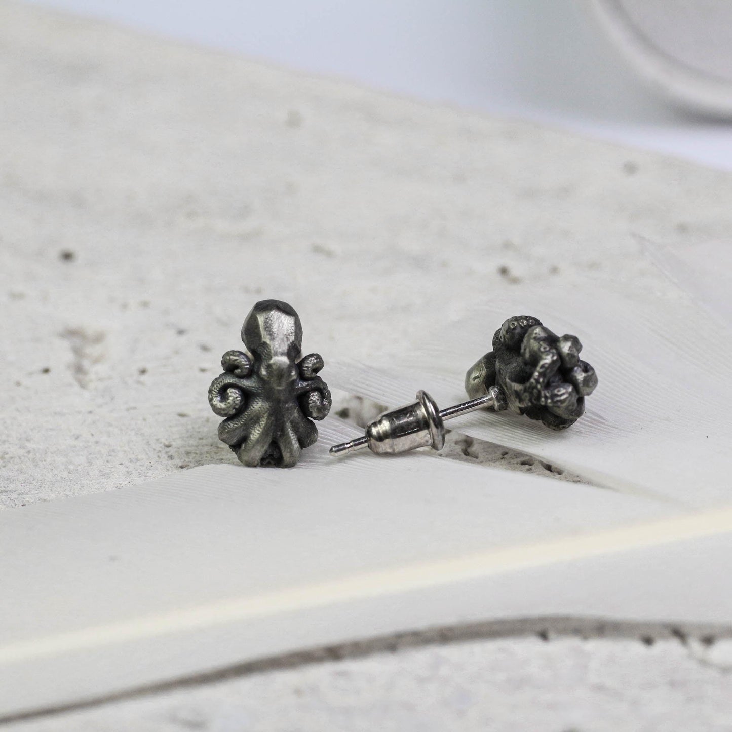 Mystic Octopus Earrings - 925 Sterling Silver Handmade