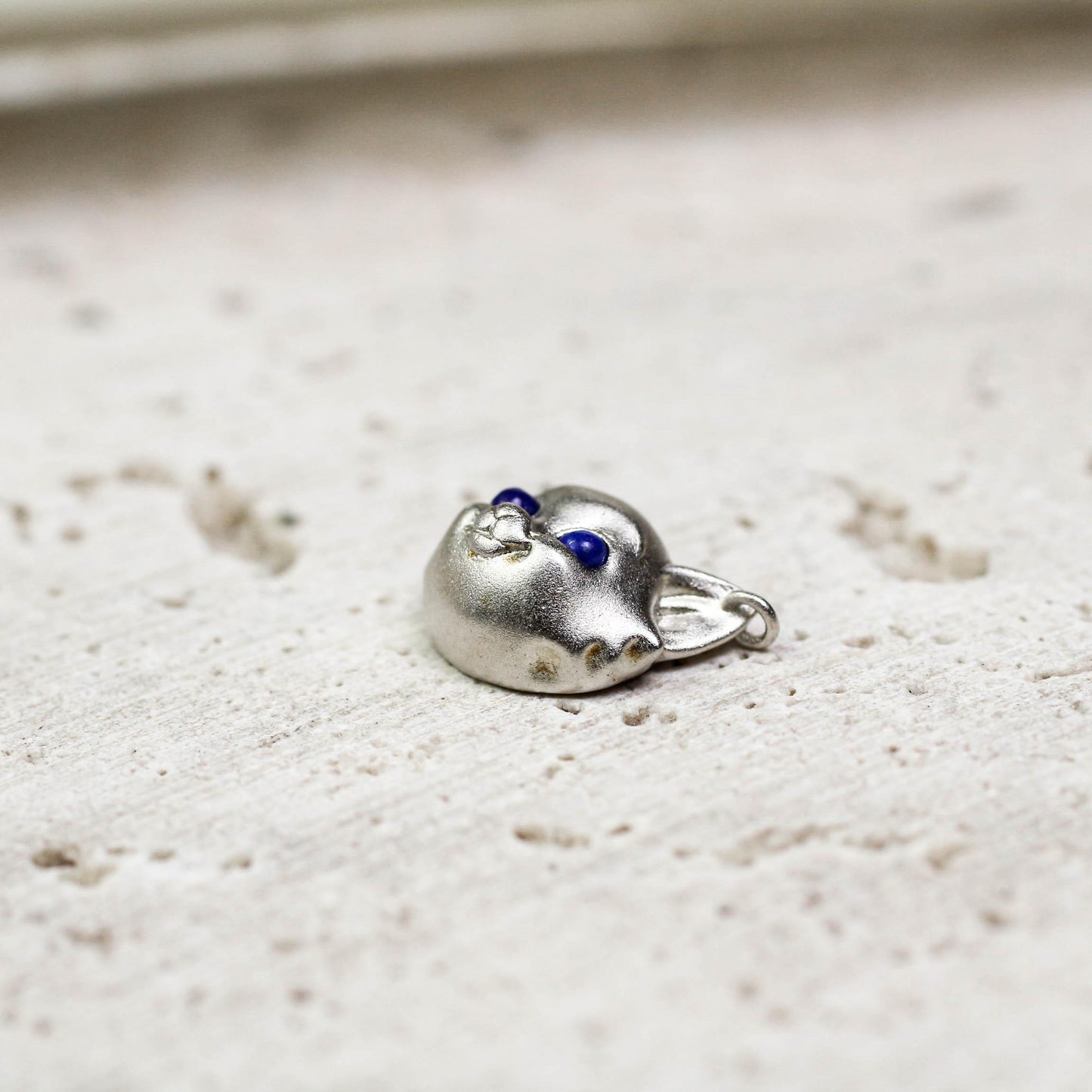 3D Cat Pendant - 925 Sterling Silver Handmade (Blue Eyes Available)