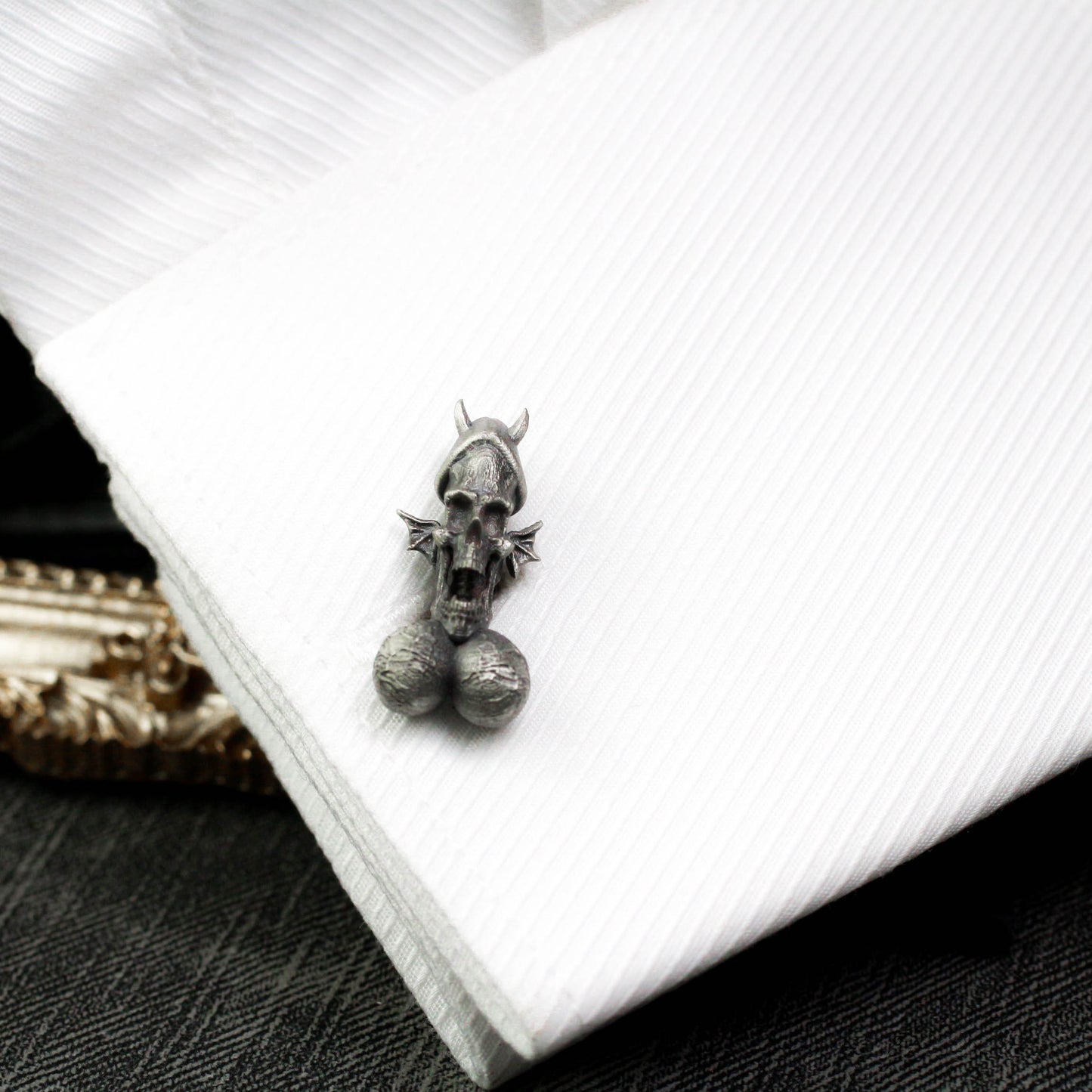 Penis Cufflinks - 925 Sterling Silver Handmade