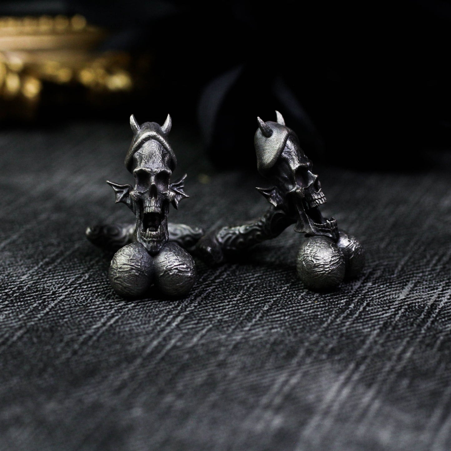 Penis Cufflinks - 925 Sterling Silver Handmade