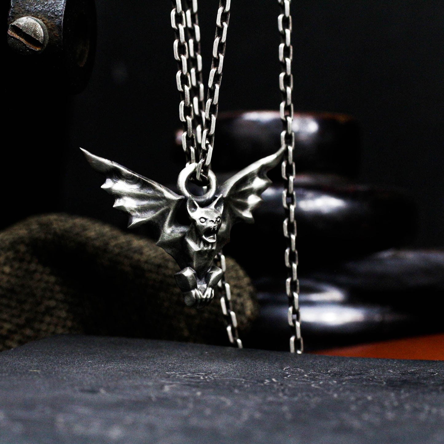 Gargoyle Guardian Pendant - 925 Silver Handcrafted