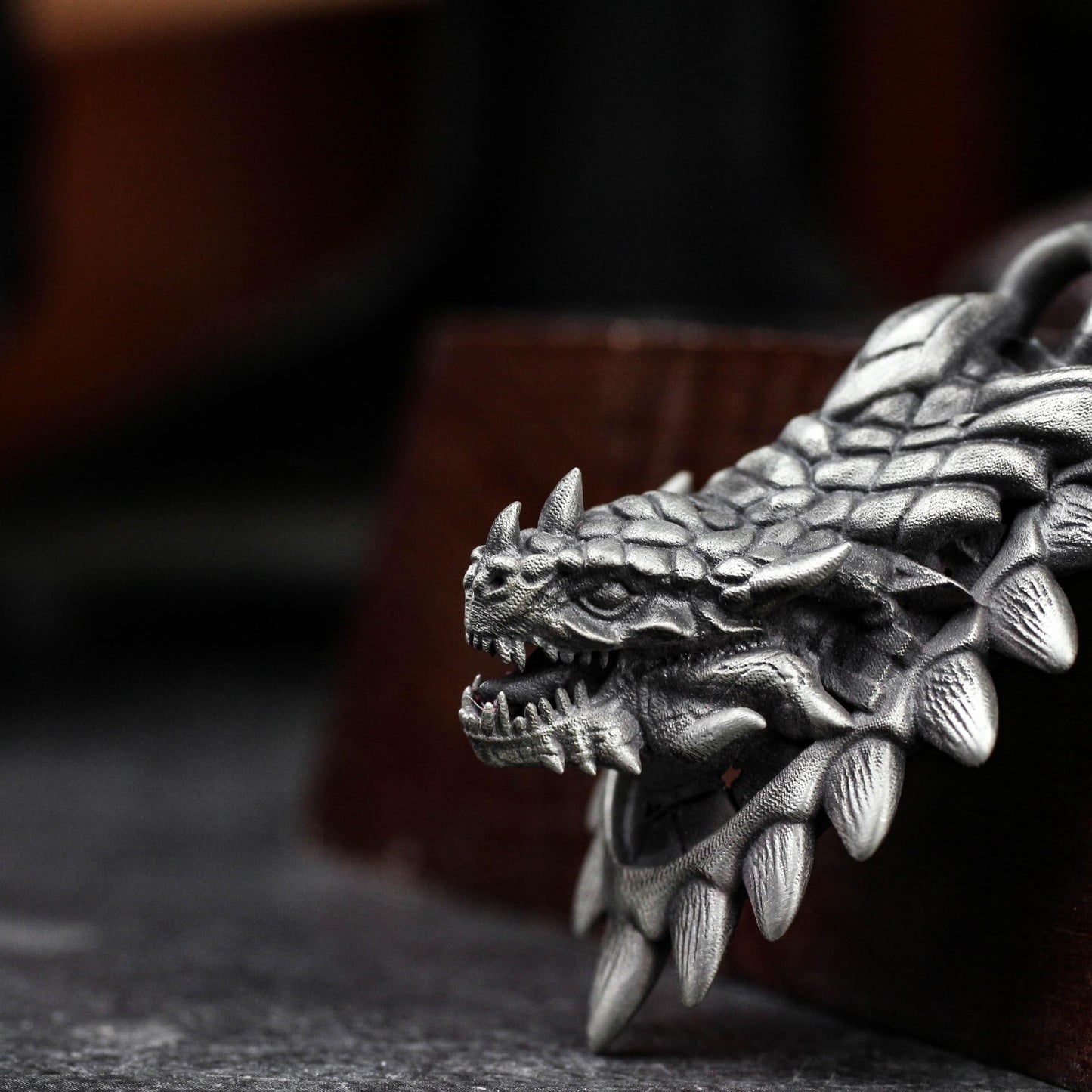 Draconic Fury Pendant - 925 Silver Handcrafted