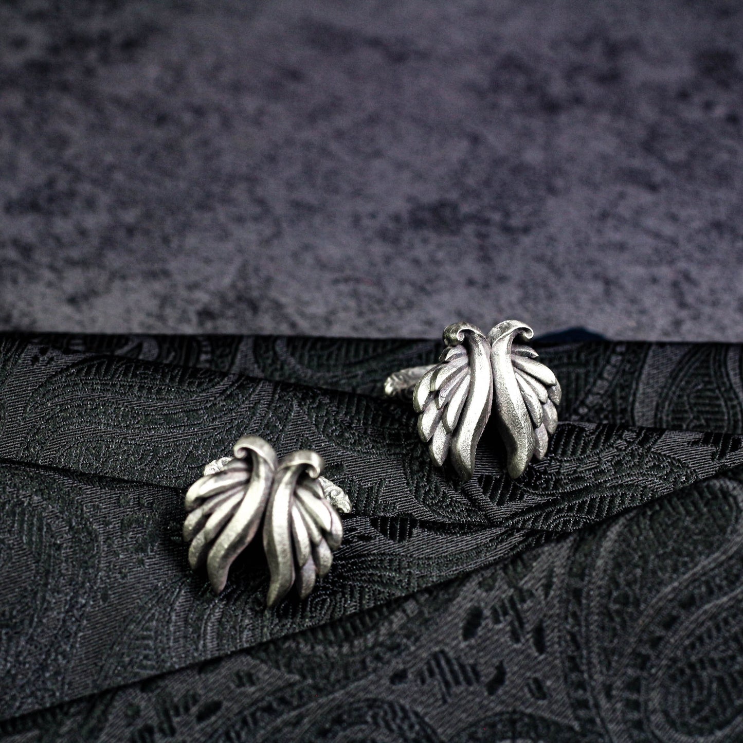 Angel Wings Cufflinks - 925 Silver Handmade
