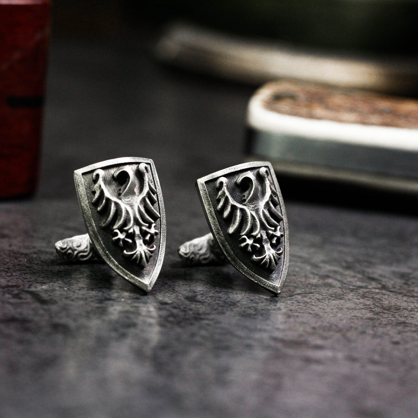 Firebird Phoenix Cufflinks - 925 Silver Handmade