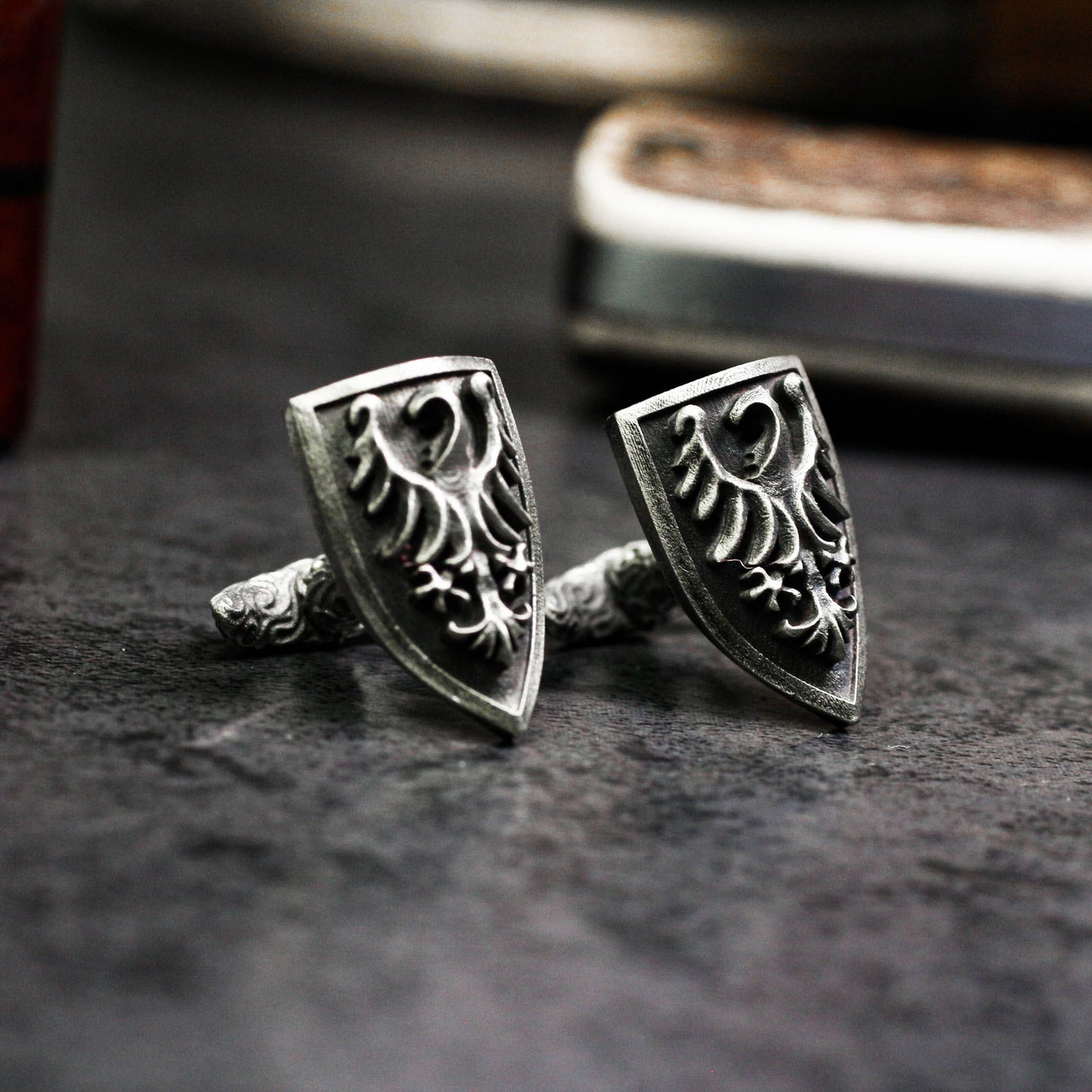 Firebird Phoenix Cufflinks - 925 Silver Handmade