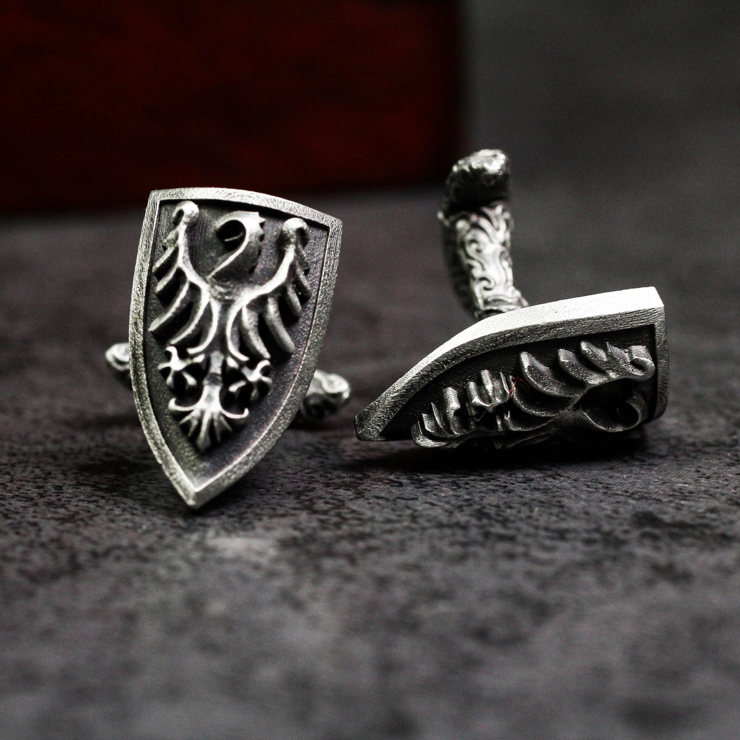 Firebird Phoenix Cufflinks - 925 Silver Handmade