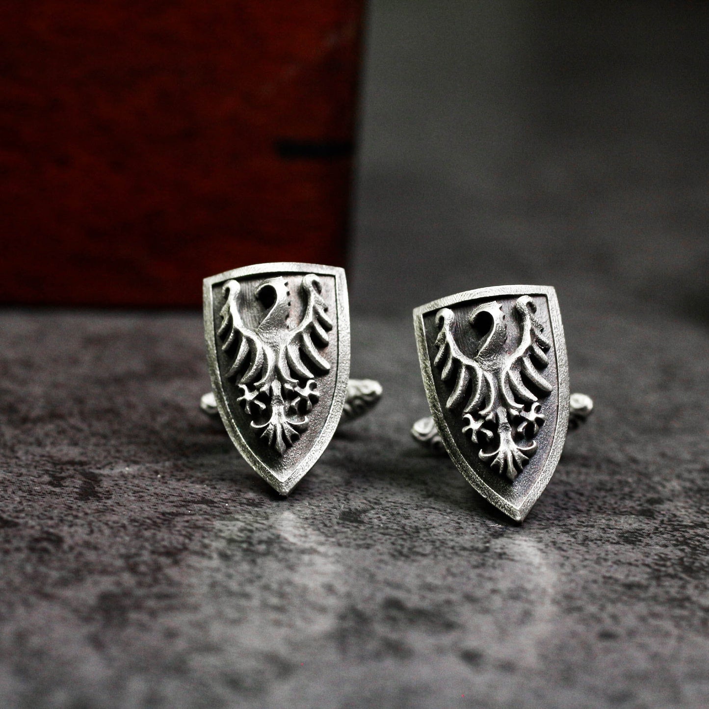 Firebird Phoenix Cufflinks - 925 Silver Handmade