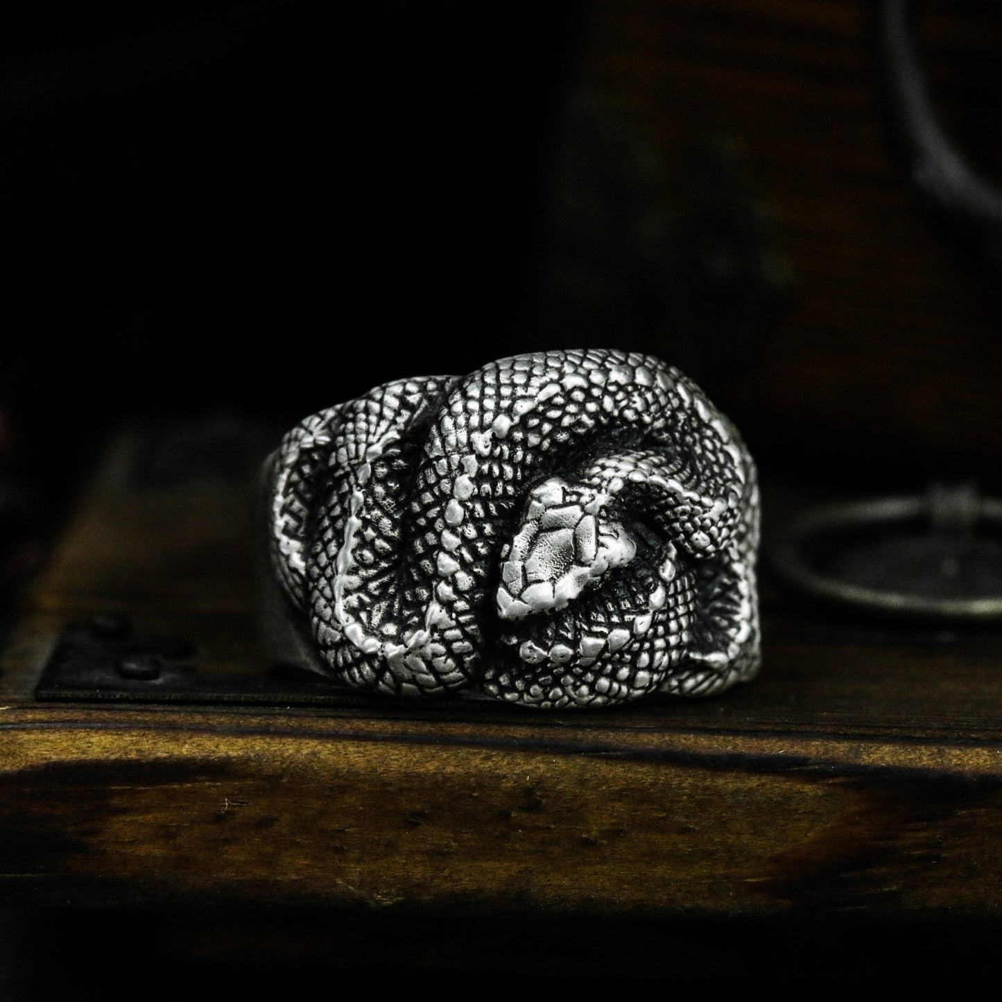 Coiled Snake Ring ¨C 925 Sterling Silver Handmade