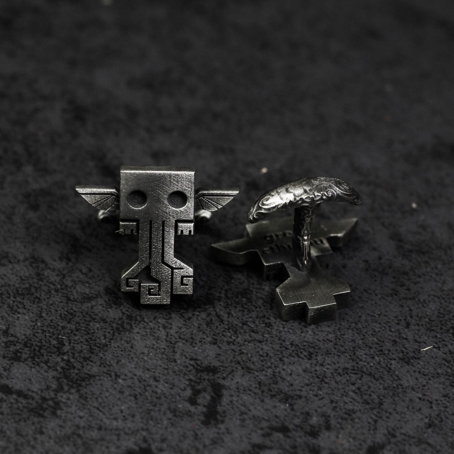 Cthulhu Cufflinks - Steampunk Gothic - 925 Sterling Silver Handmade