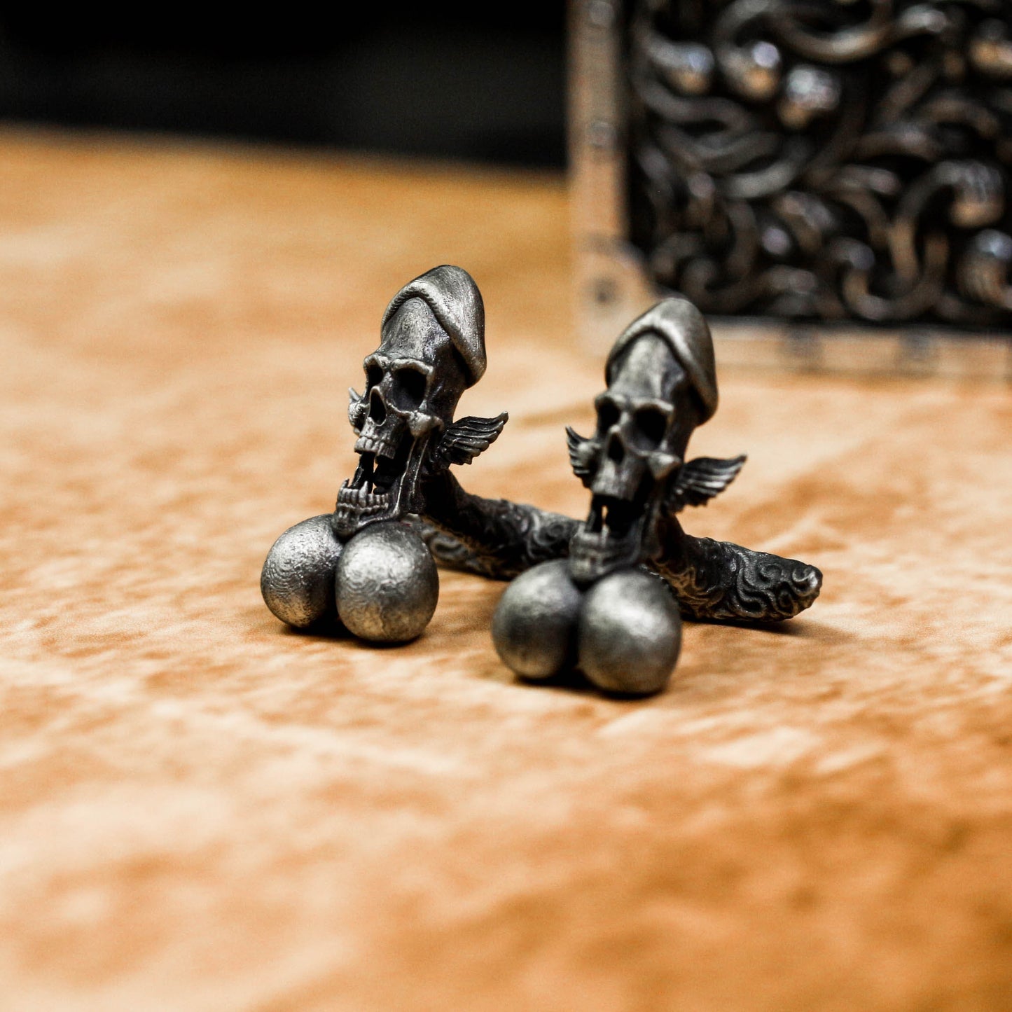 Penis Cock Cufflinks - 925 Silver Handmade