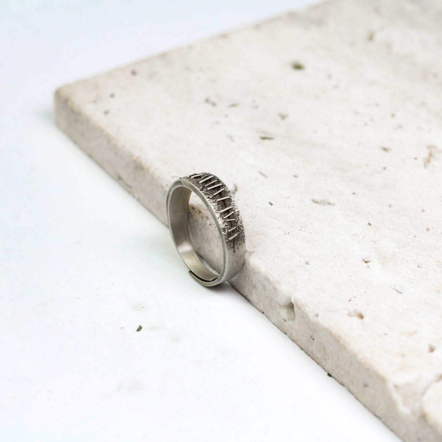 Arcane Path 925 Silver Handmade Ring ¨C Tribal Symbolic Band