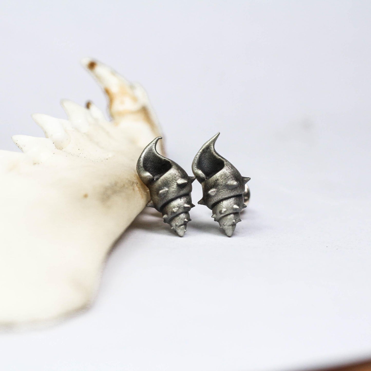 Spiral Shell Earrings - 925 Sterling Silver Handmade