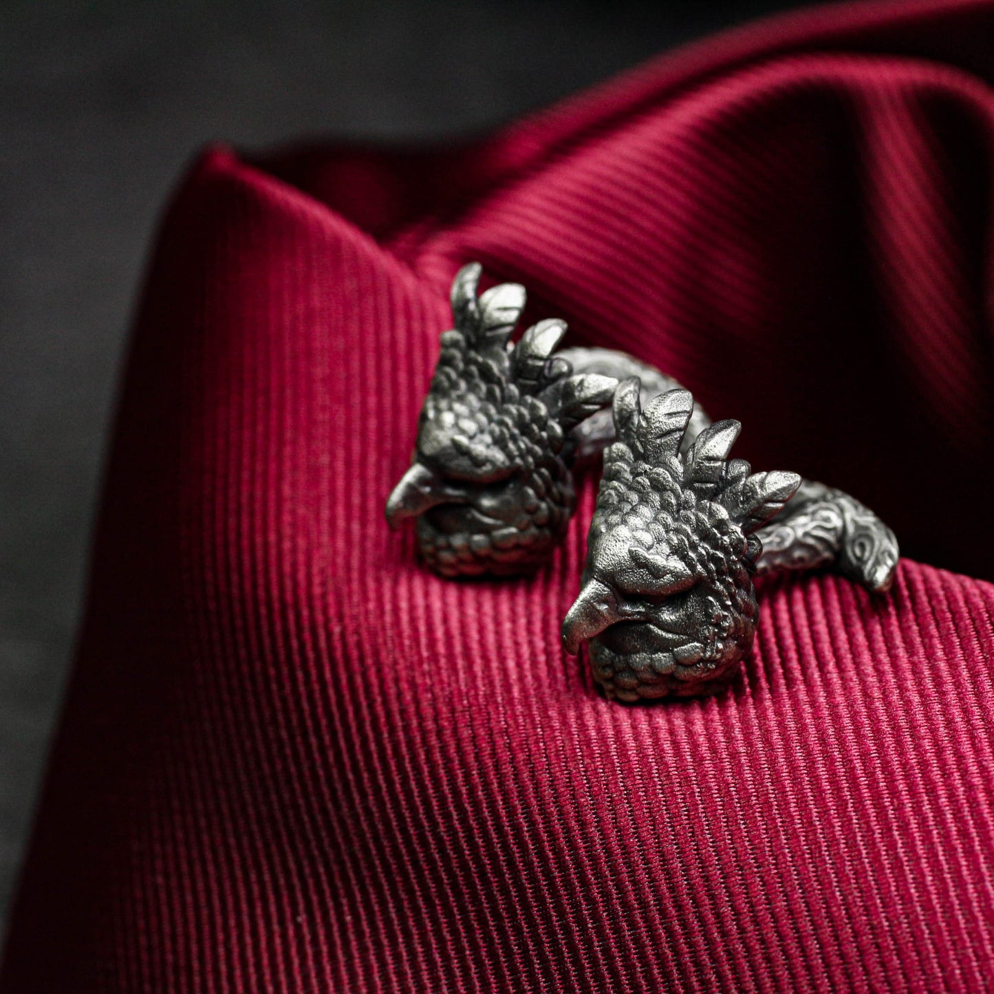 Owl Cufflinks - 925 Sterling Silver Handmade
