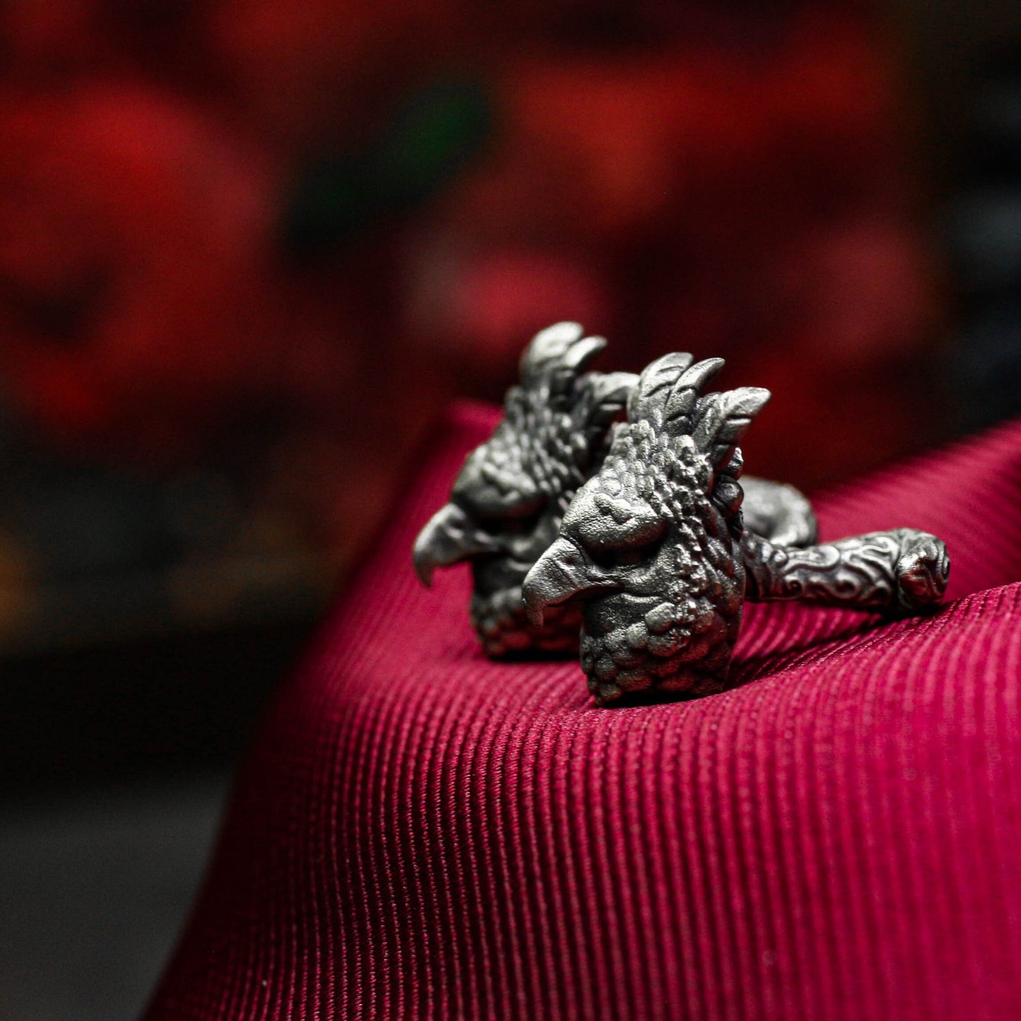 Owl Cufflinks - 925 Sterling Silver Handmade