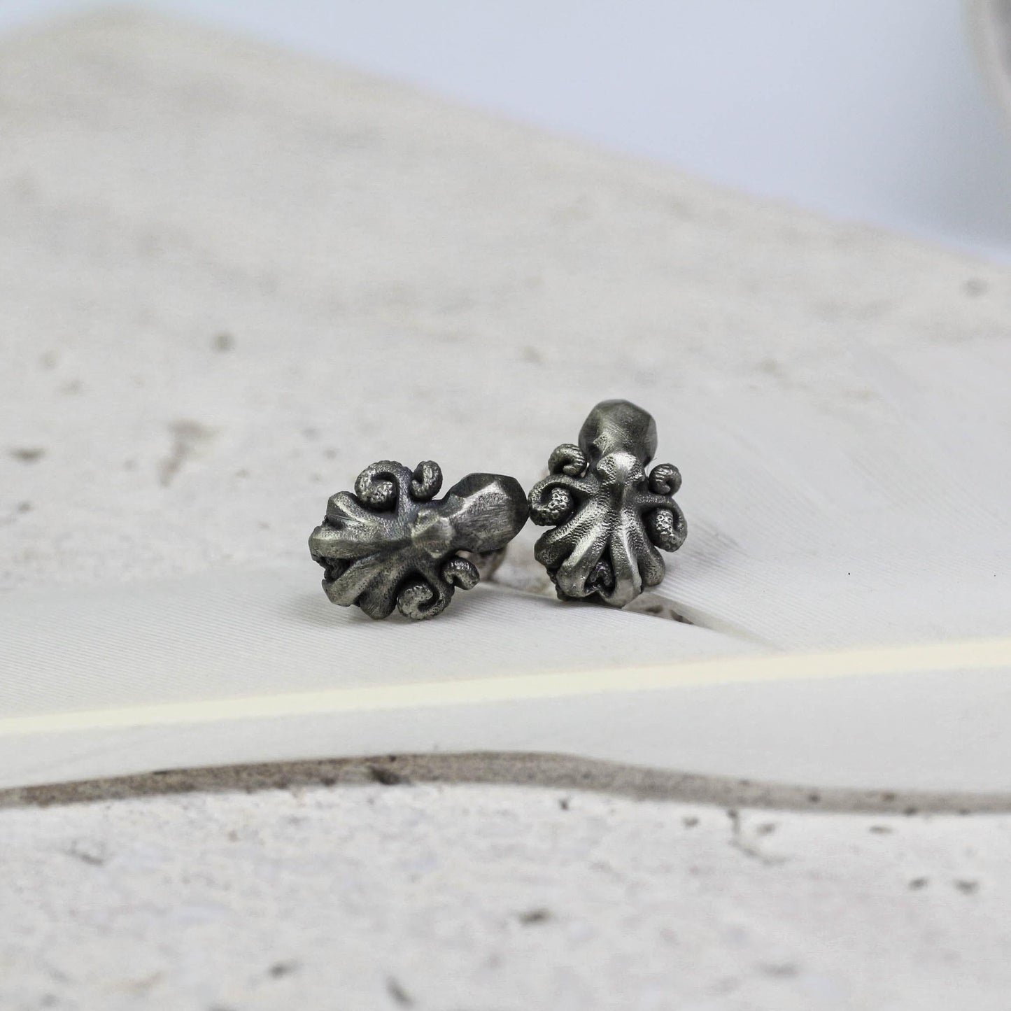 Mystic Octopus Earrings - 925 Sterling Silver Handmade