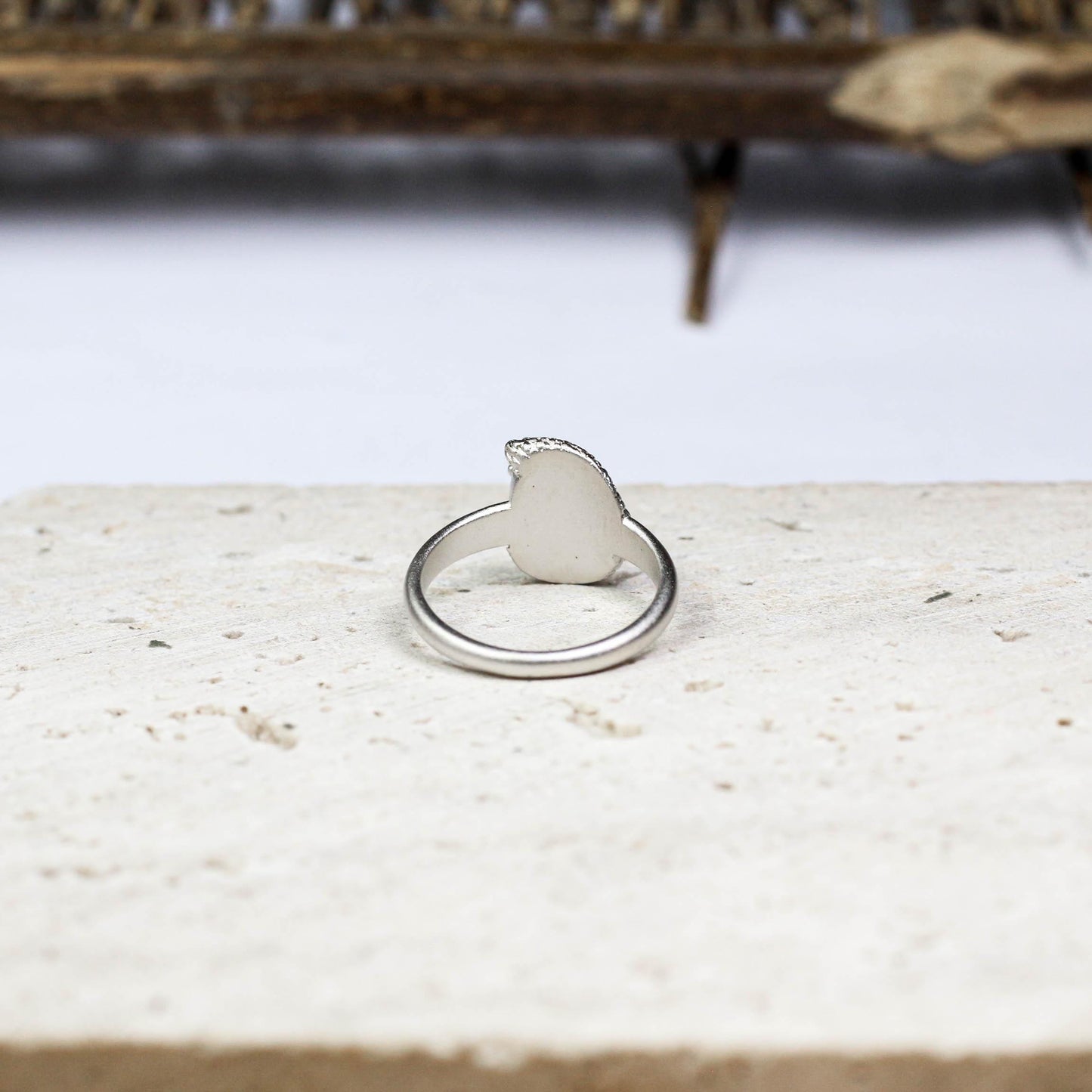 Curled Hedgehog Ring ââ‚?925 Sterling Silver Handmade Woodland Animal Jewelry