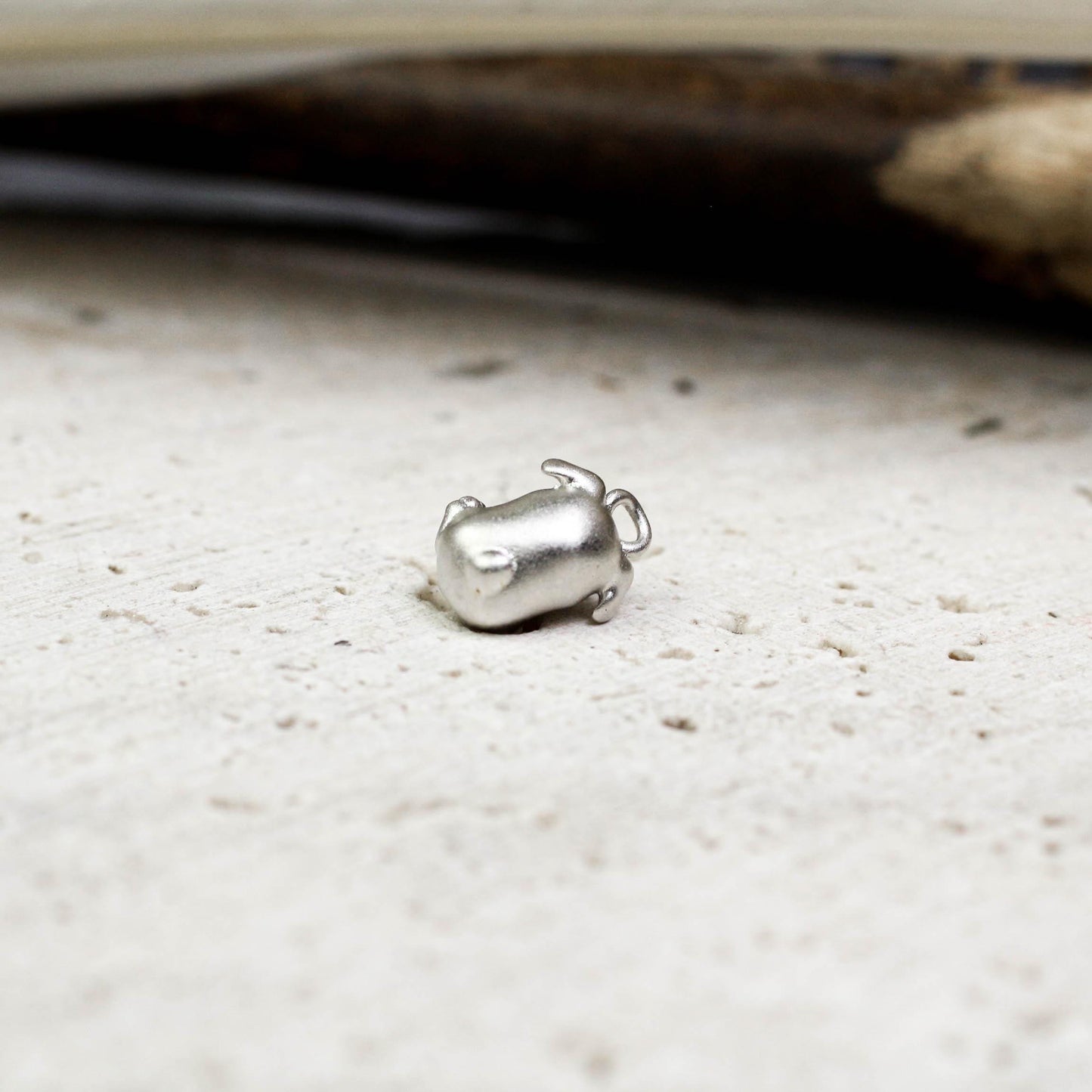 Dog Pendant - 925 Sterling Silver Handmade (Eye Color Optional)