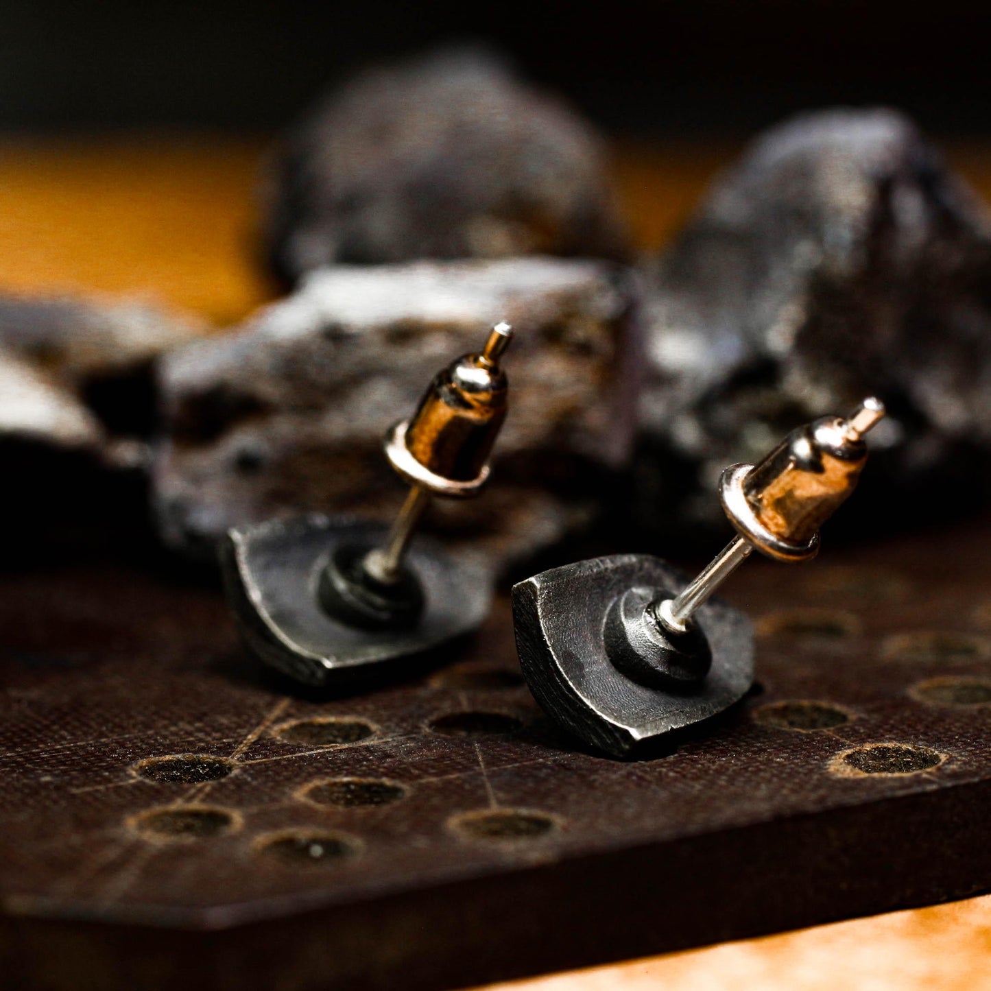 Majestic Griffin Shield Earrings - 925 Sterling Silver Handmade