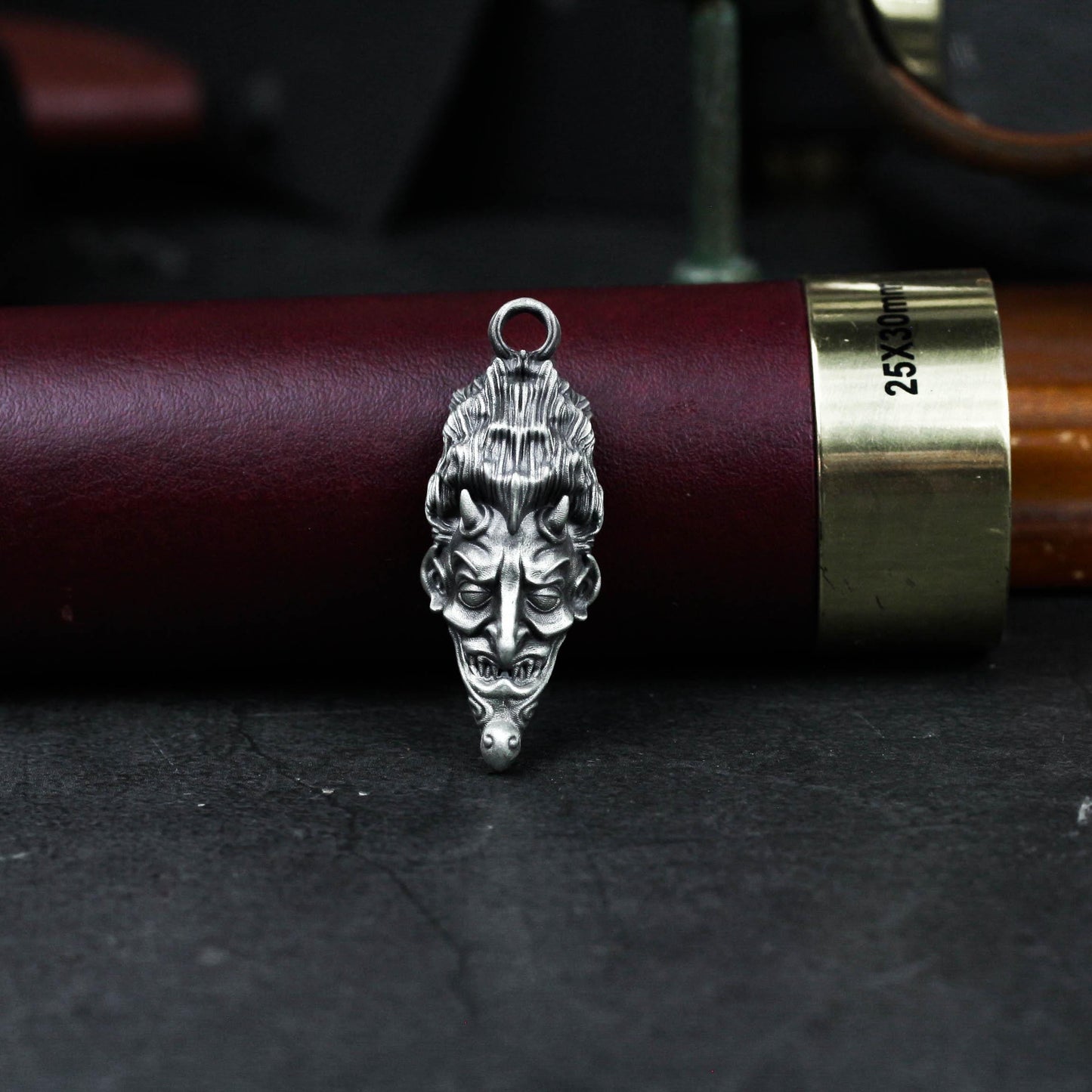 Crowned Skull Pendant - 925 Silver Handcrafted