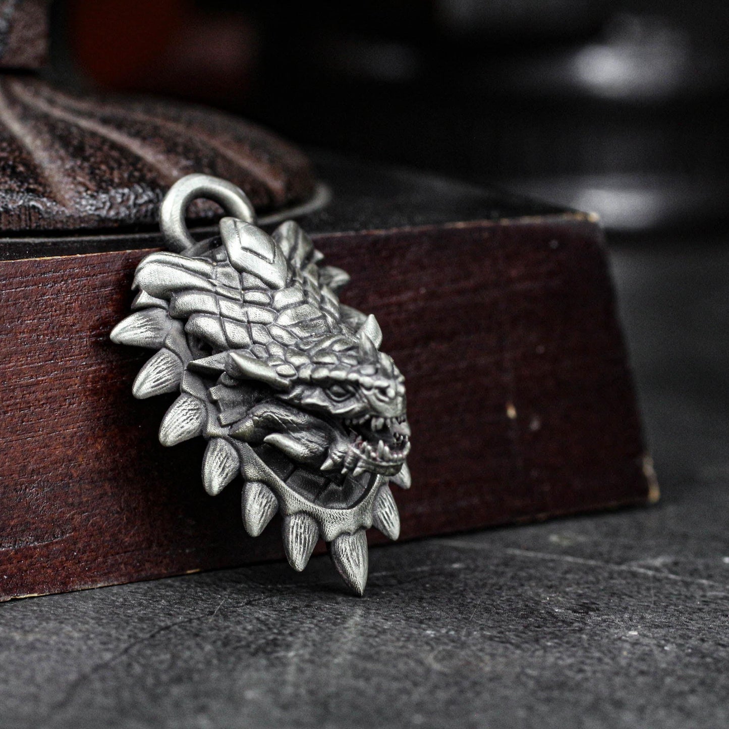 Draconic Fury Pendant - 925 Silver Handcrafted