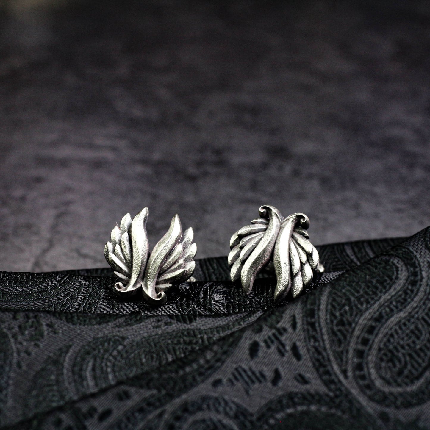 Angel Wings Cufflinks - 925 Silver Handmade