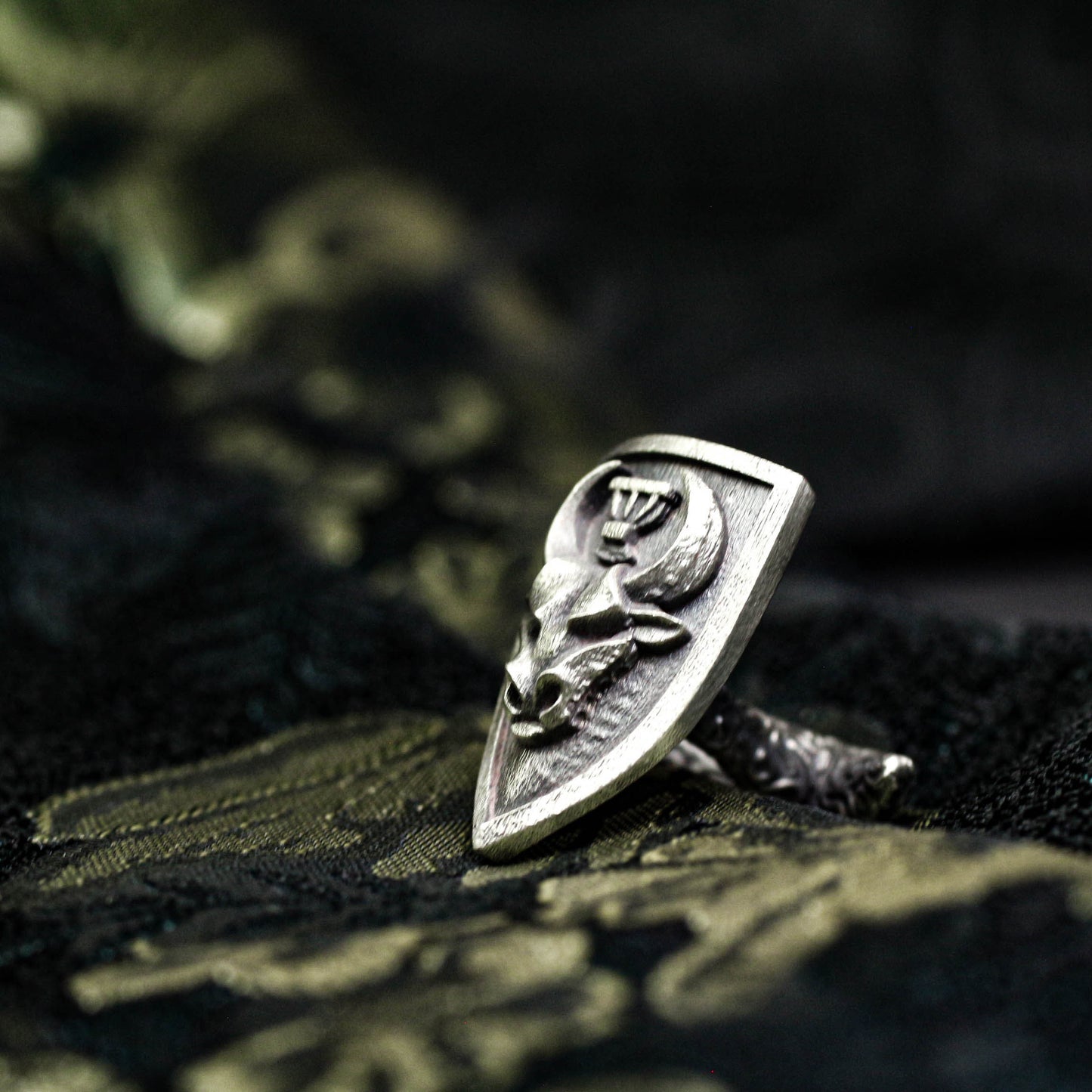 Bull Shield Cufflinks - 925 Silver Handmade