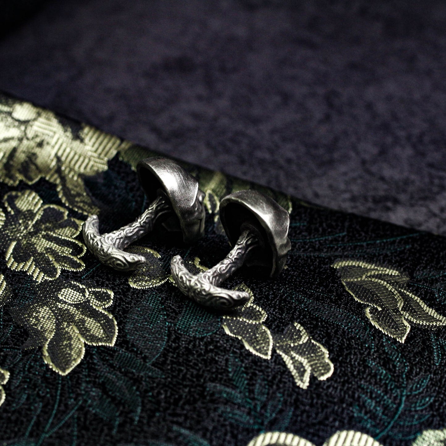 Mask of Evil Cufflinks - 925 Sterling Silver Handmade