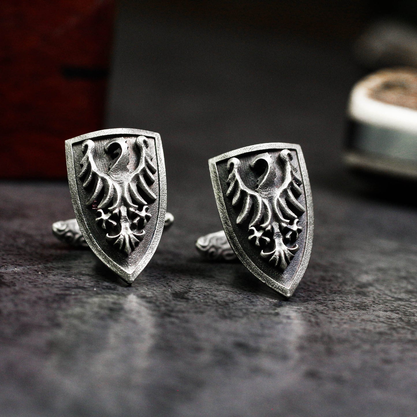 Firebird Phoenix Cufflinks - 925 Silver Handmade