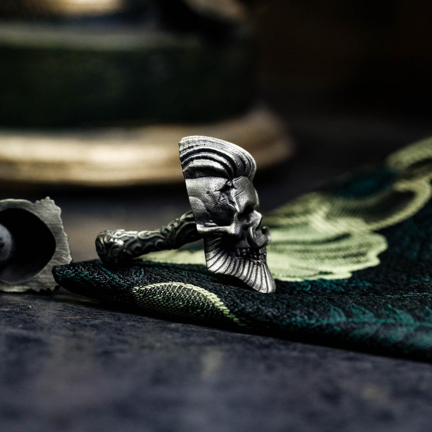 Badass Gentleman Skull Cufflinks - 925 Silver Handmade