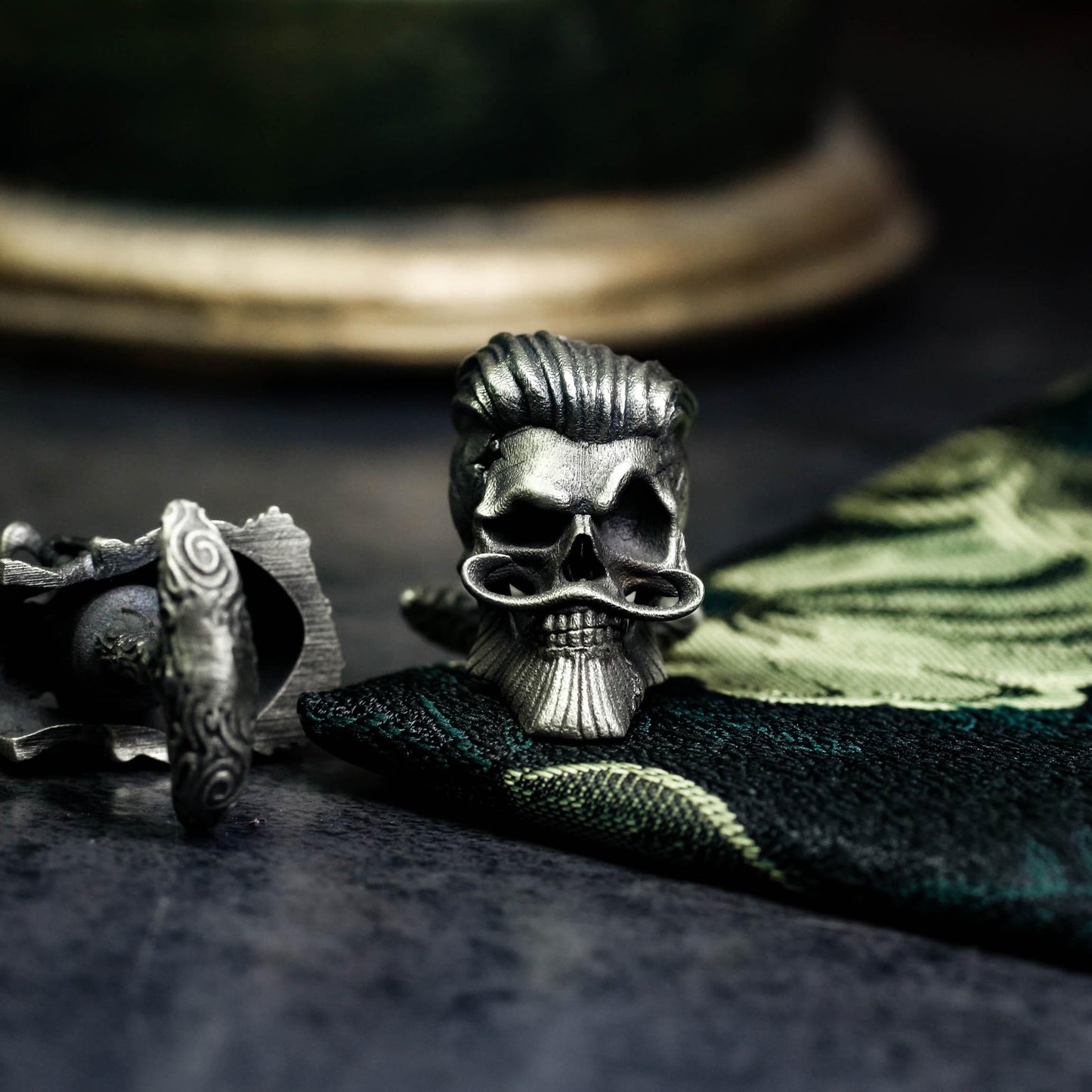 Badass Gentleman Skull Cufflinks - 925 Silver Handmade