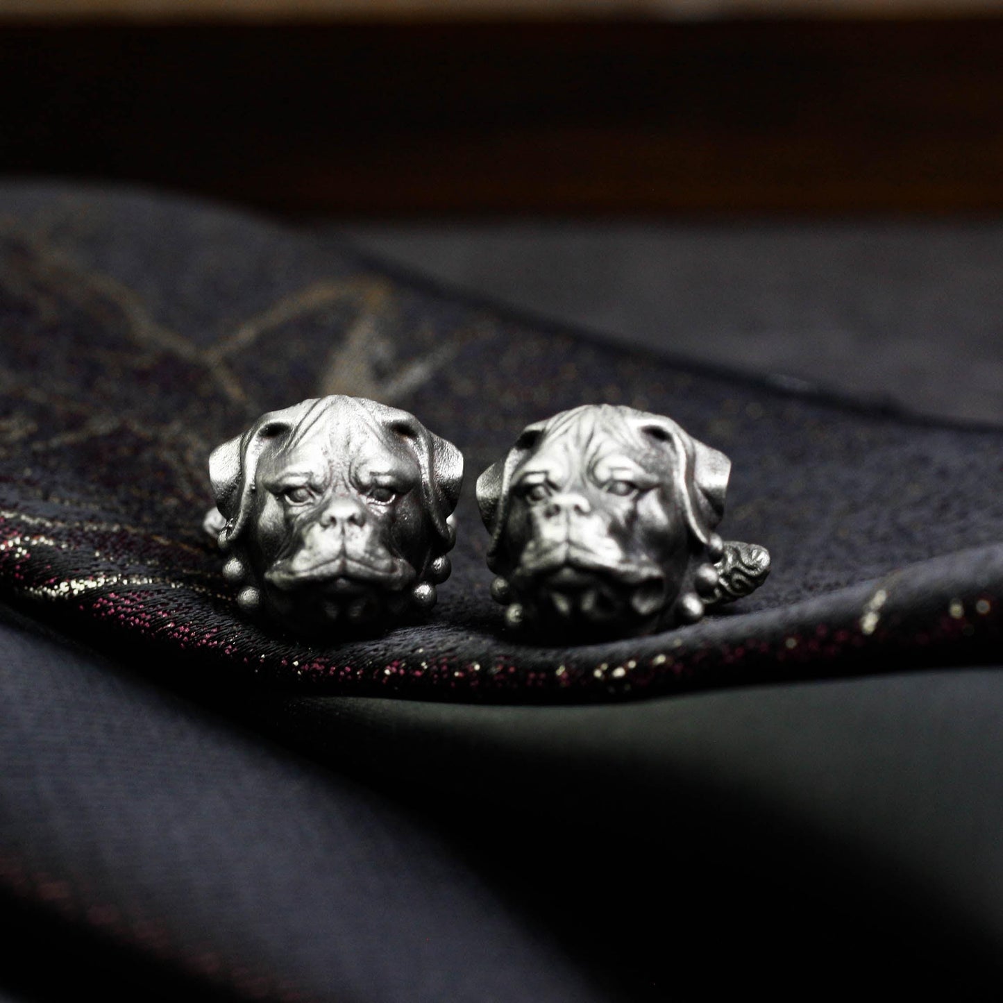 Rottweiler Hound Cufflinks - 925 Silver Handmade