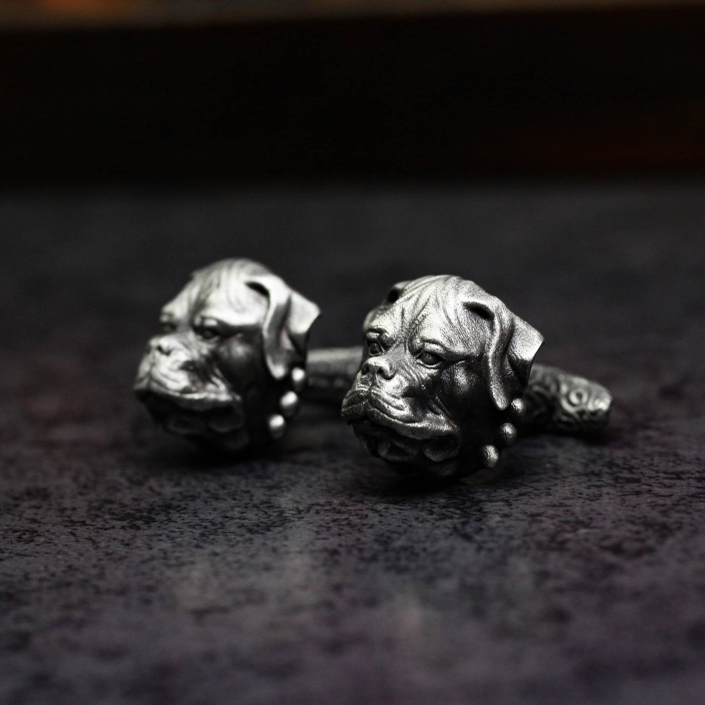 Rottweiler Hound Cufflinks - 925 Silver Handmade