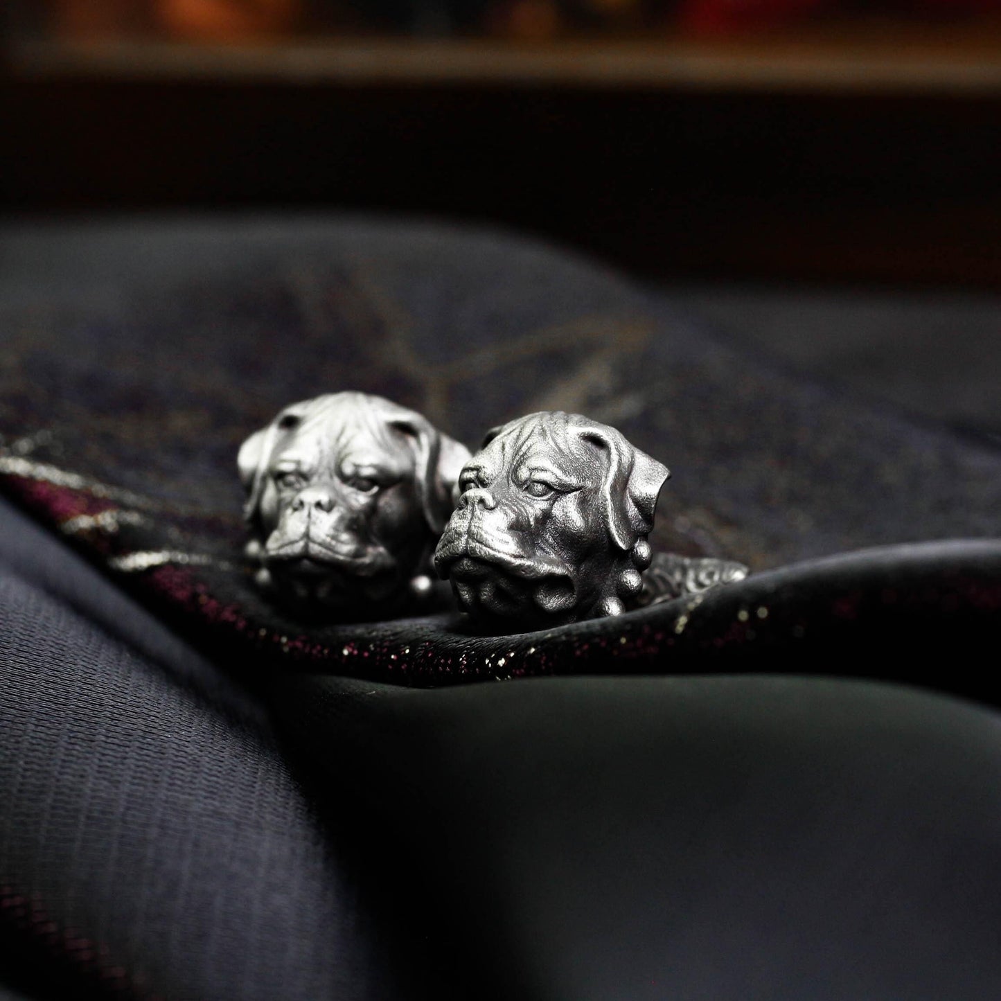 Rottweiler Hound Cufflinks - 925 Silver Handmade