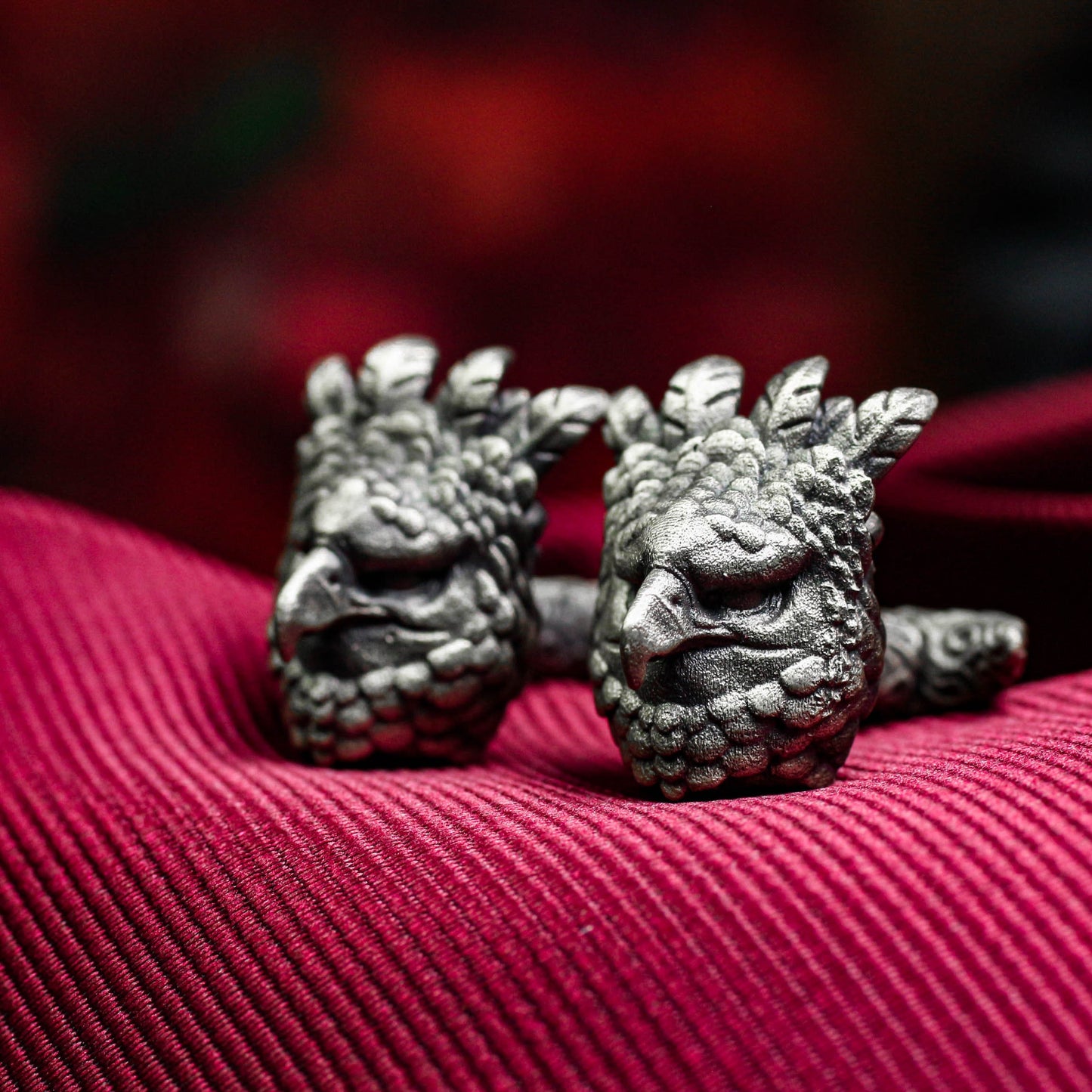 Owl Cufflinks - 925 Sterling Silver Handmade