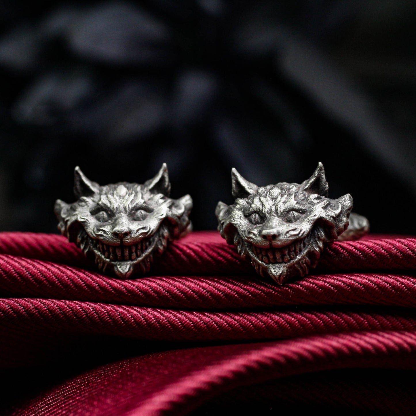 Elvis Presley Cheshire Cat Cufflinks - 925 Sterling Silver Handmade