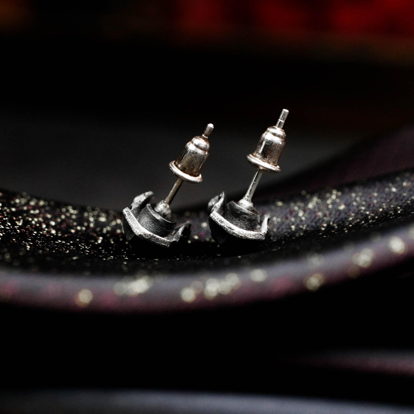 Samurai Skull Earrings - 925 Sterling Silver Handmade