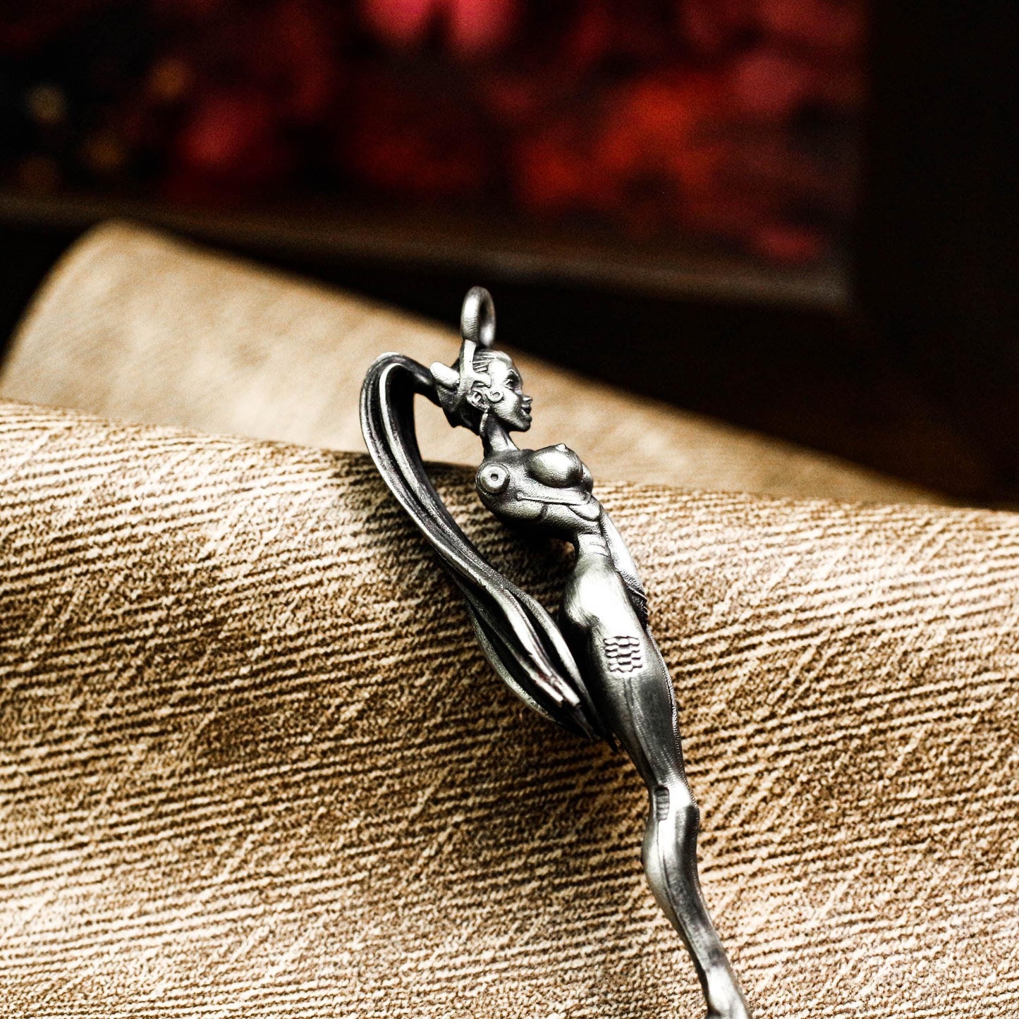 Divine Feminine Talisman - Artisan Crafted in 925 Silver