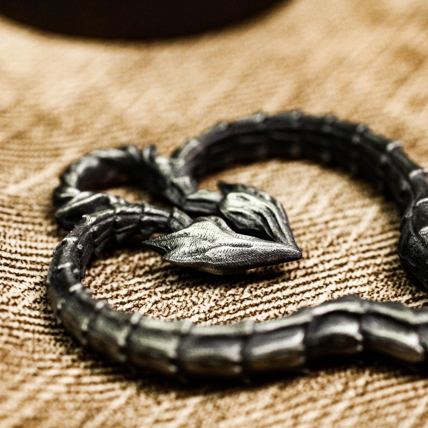 Twisted Heart Gothic Pendant - Handcrafted in 925 Silver
