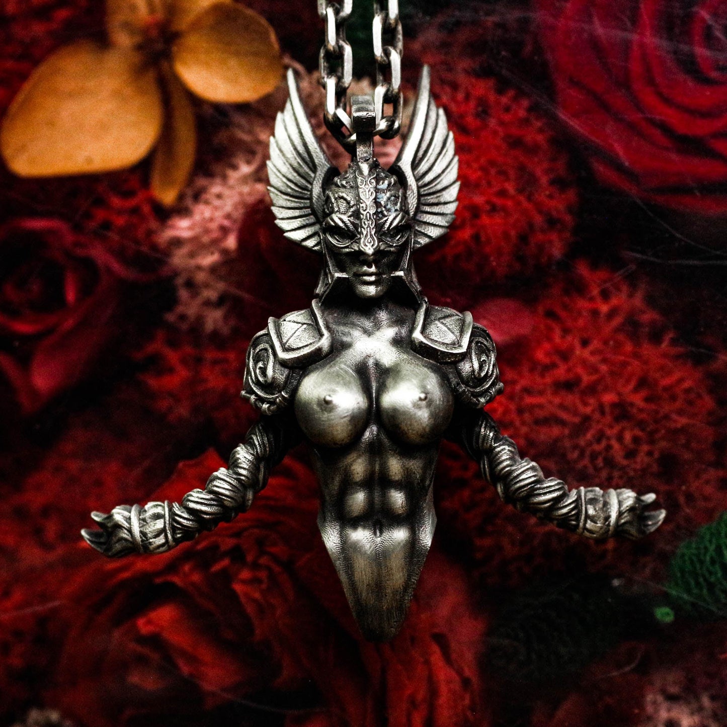 Warrior Skull Pendant - 925 Silver Handcrafted