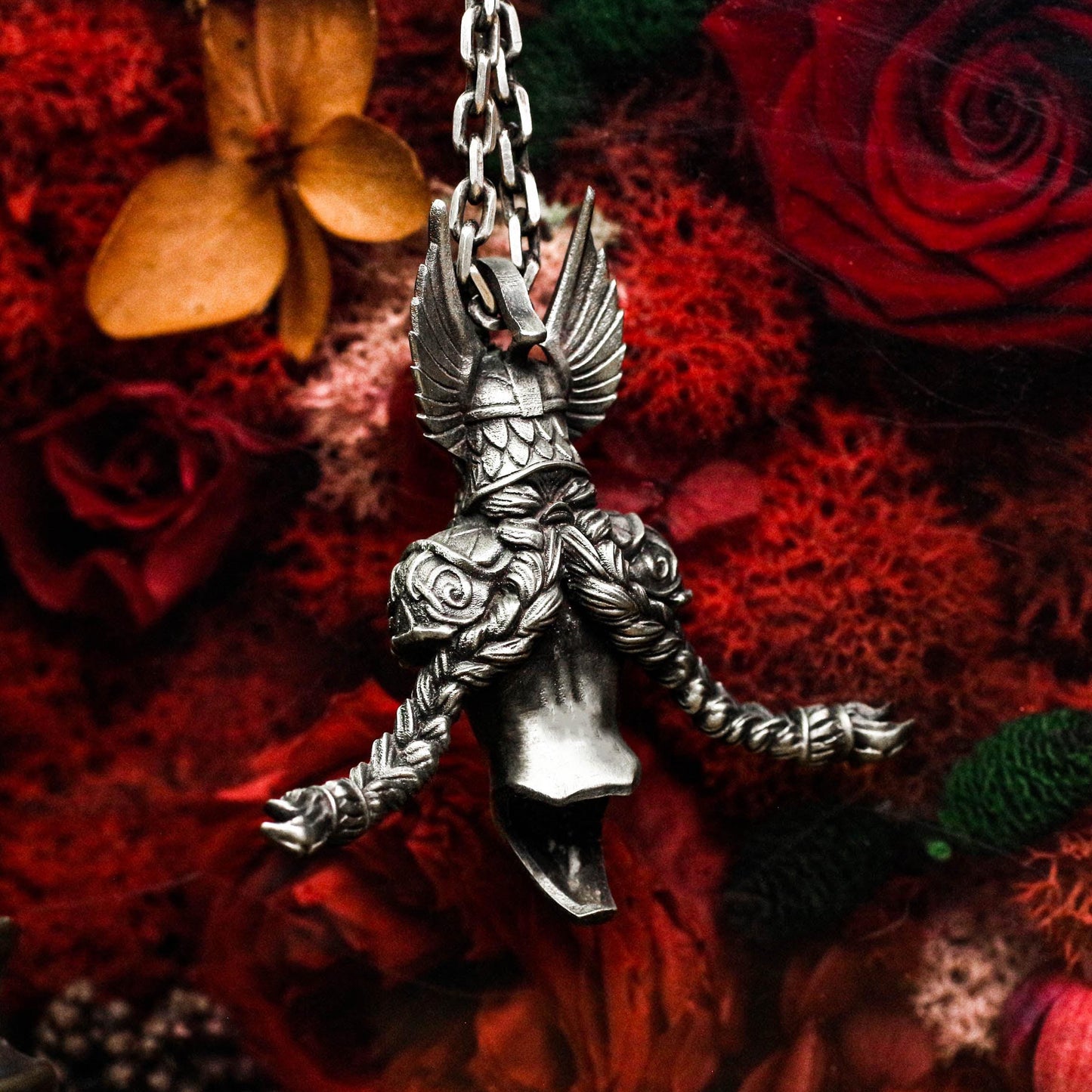 Warrior Skull Pendant - 925 Silver Handcrafted