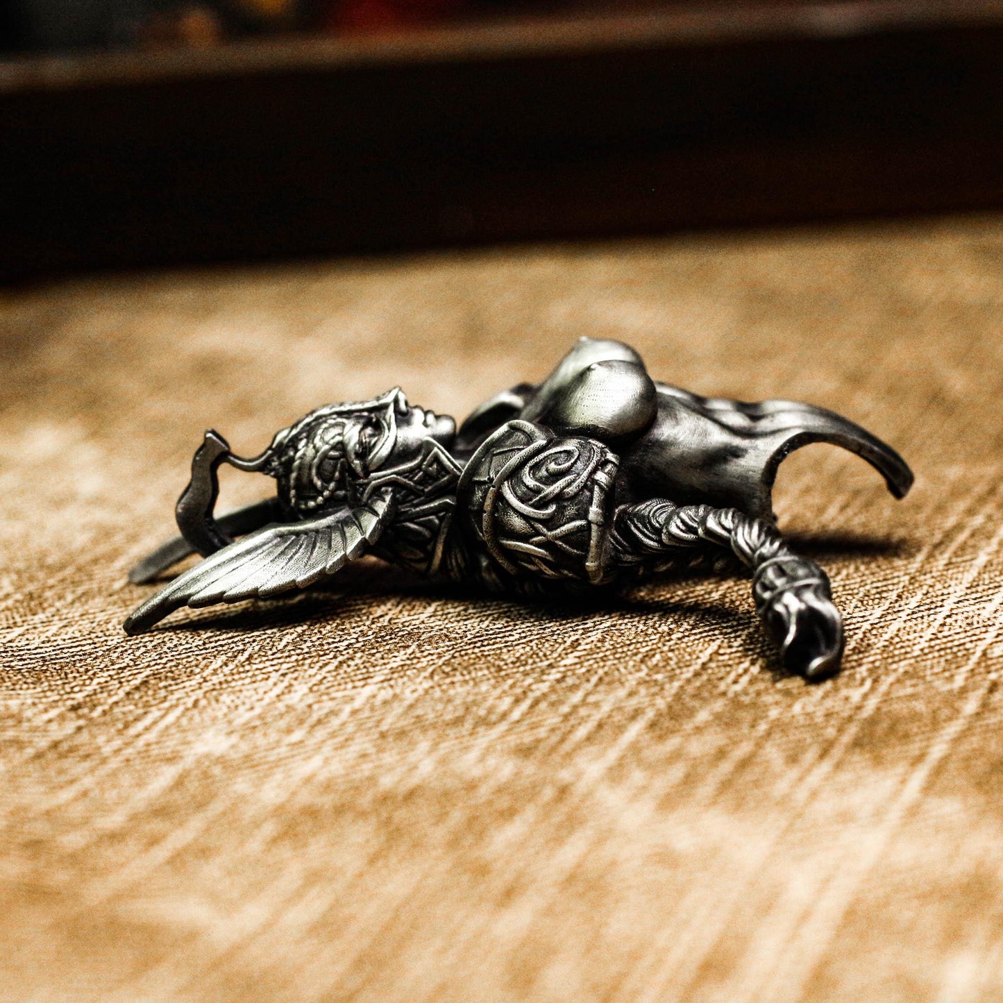 Warrior Skull Pendant - 925 Silver Handcrafted