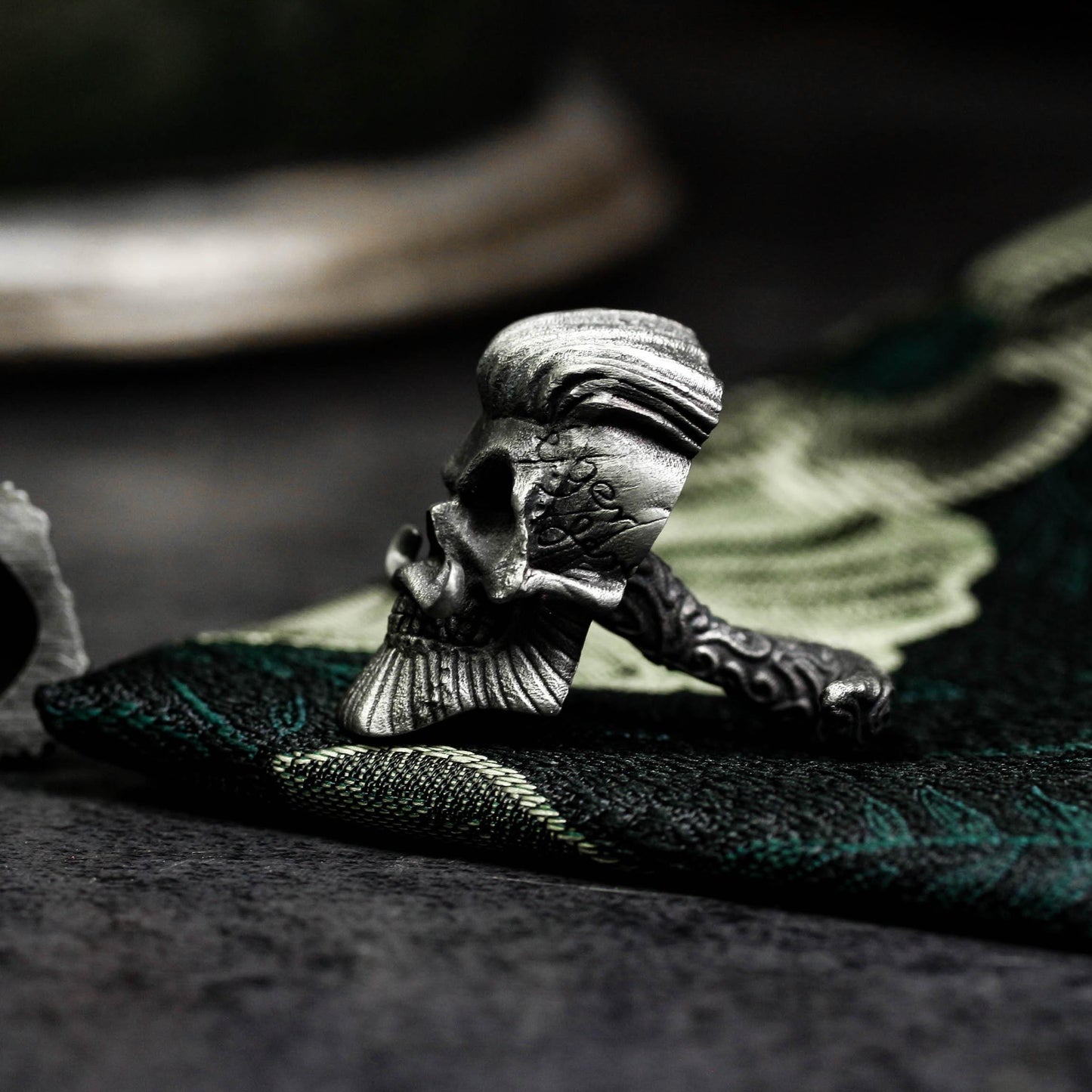 Badass Gentleman Skull Cufflinks - 925 Silver Handmade