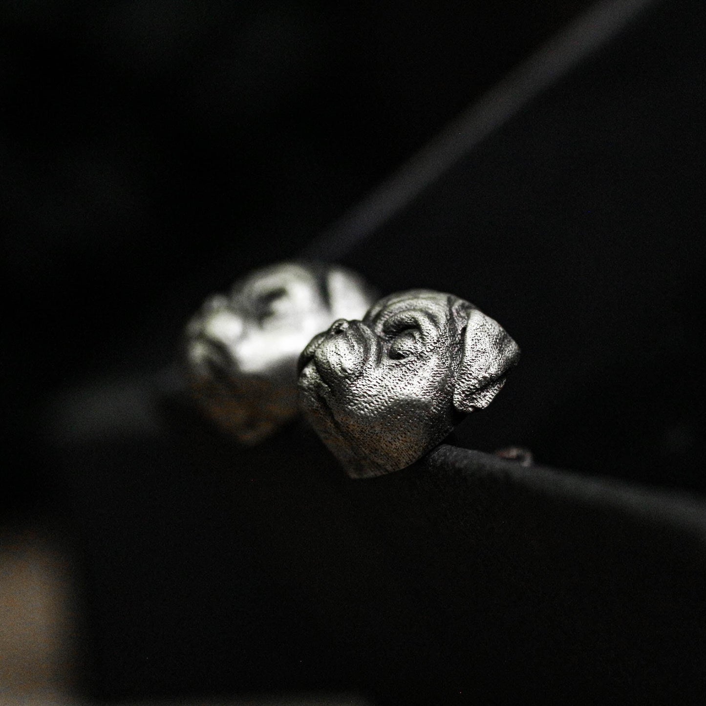 Charming Pug Earrings - 925 Sterling Silver Handmade