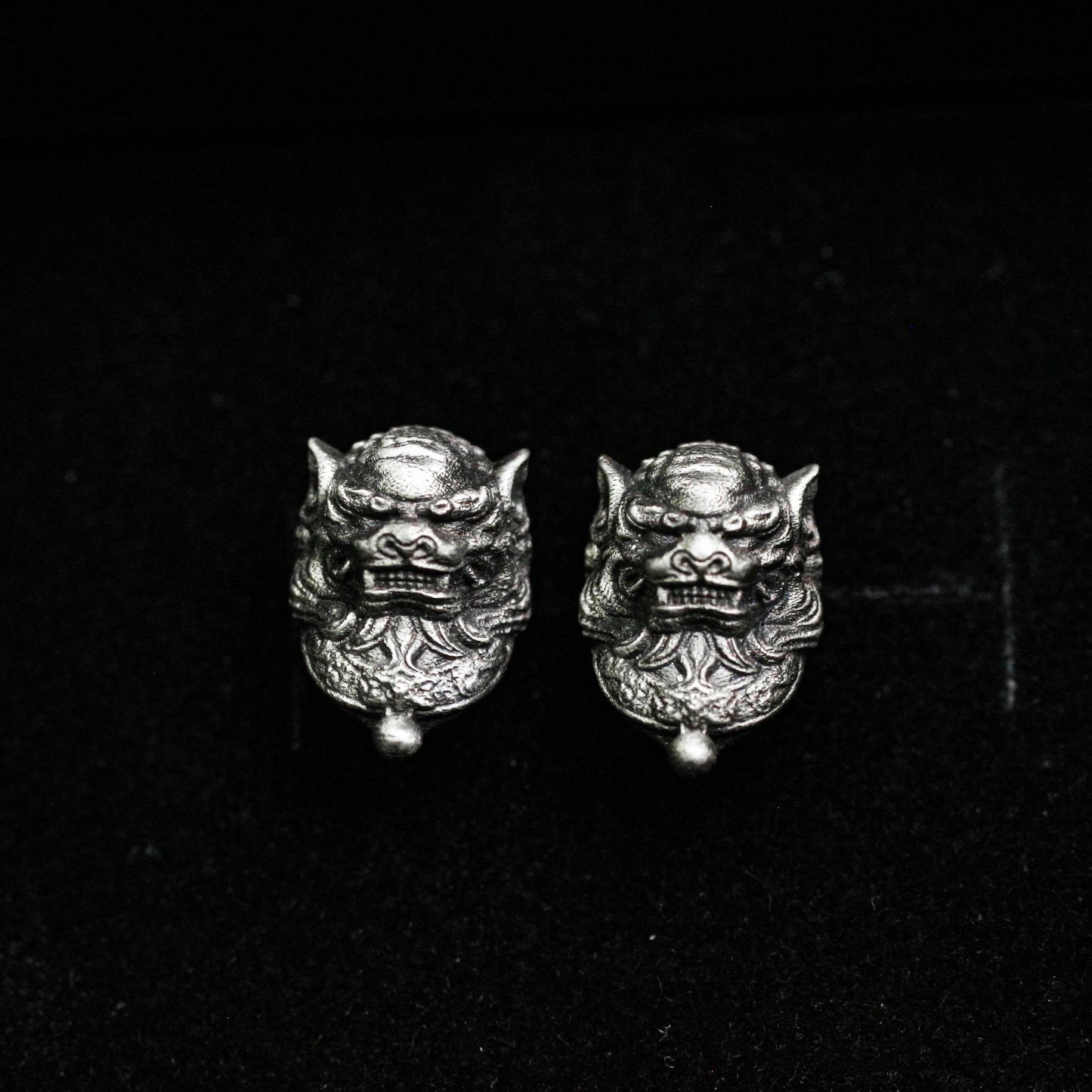 Guardian Beast Earrings - 925 Sterling Silver Handmade