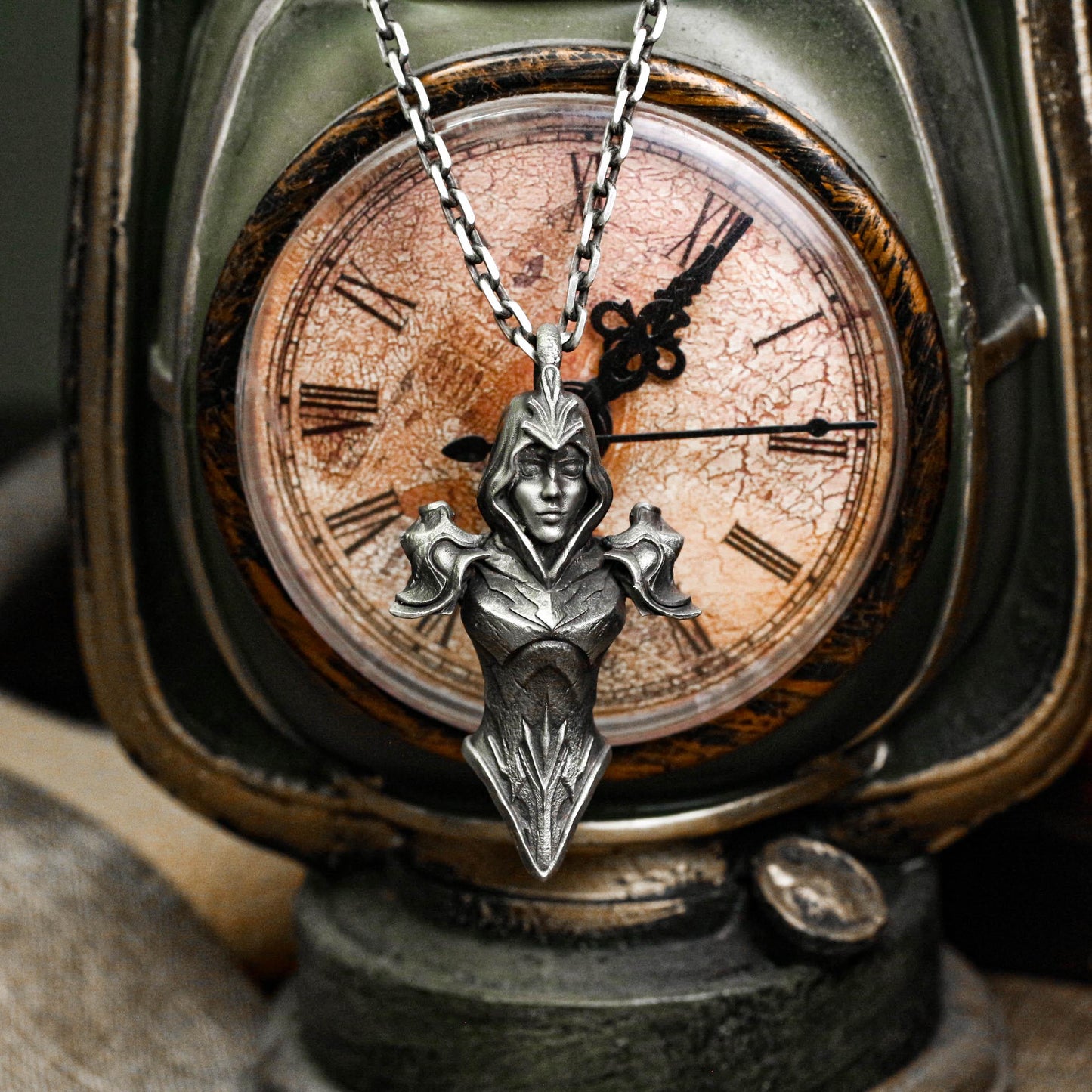 Ethereal Sentinel Pendant - 925 Silver Handcrafted