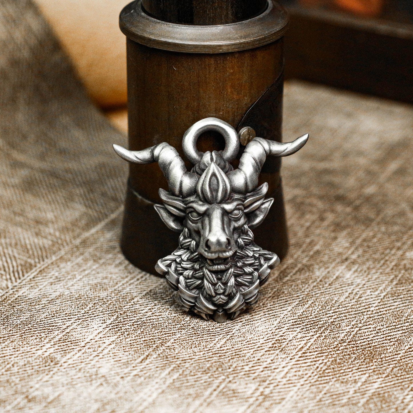 Mythic Beast Totem Pendant - Handcrafted in 925 Silver