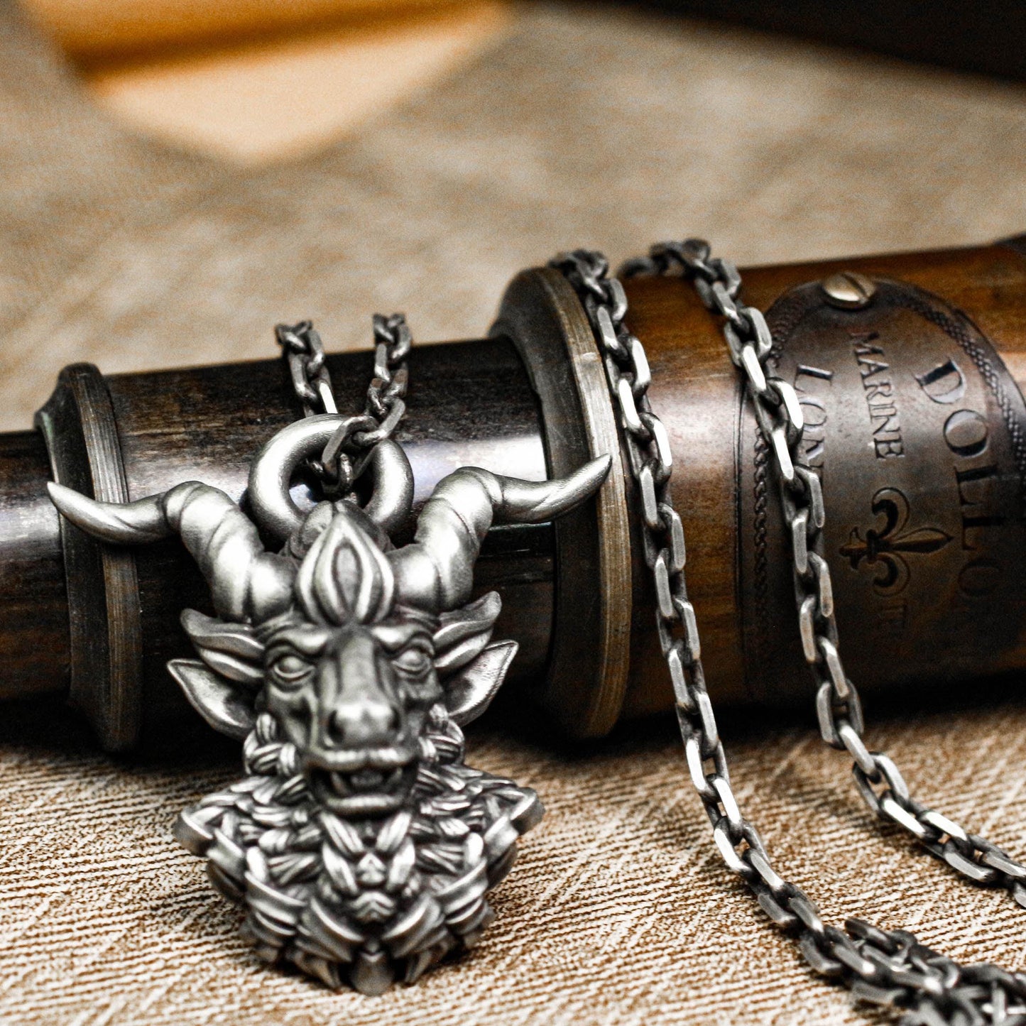 Mythic Beast Totem Pendant - Handcrafted in 925 Silver