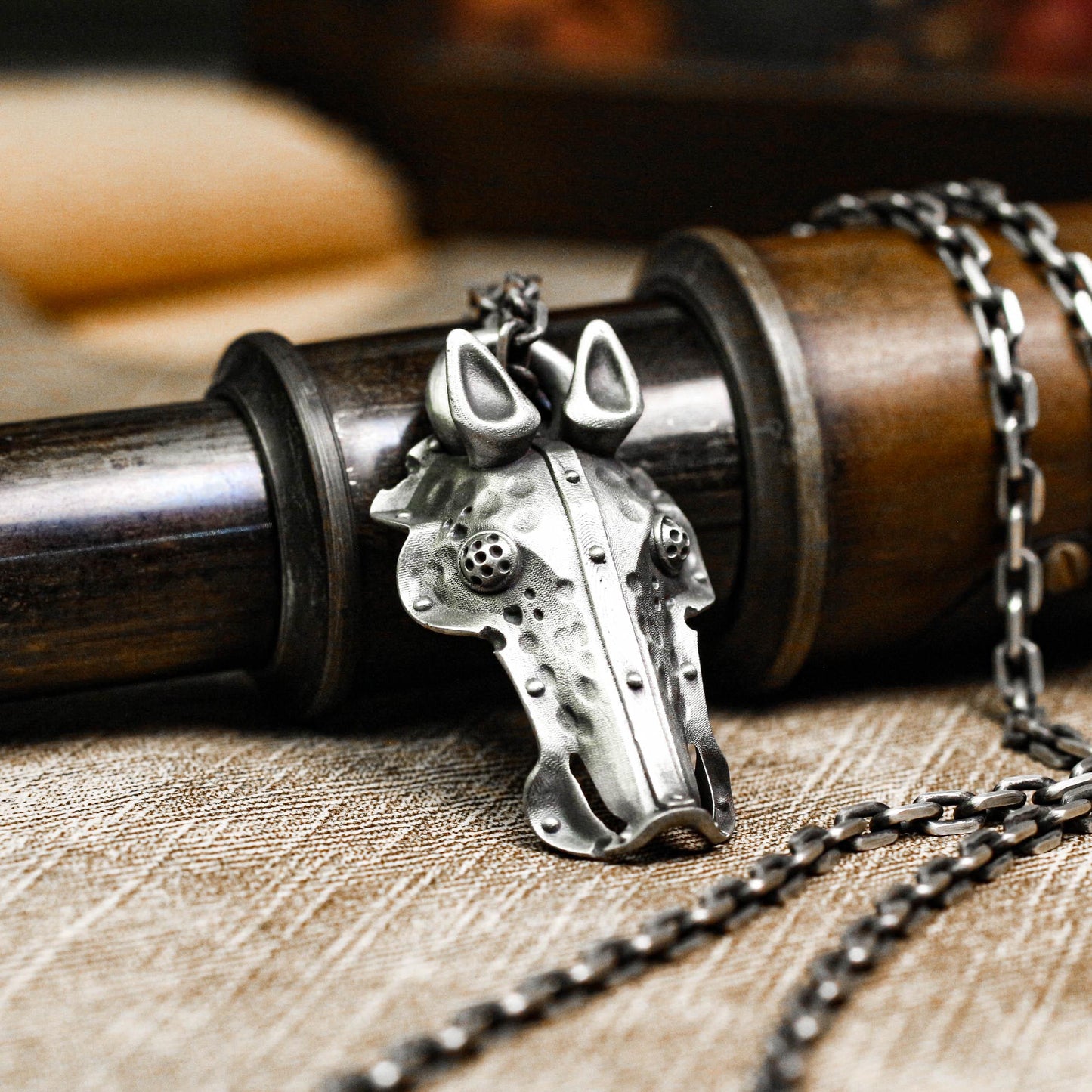 Iron Warhorse Pendant - 925 Silver Handcrafted